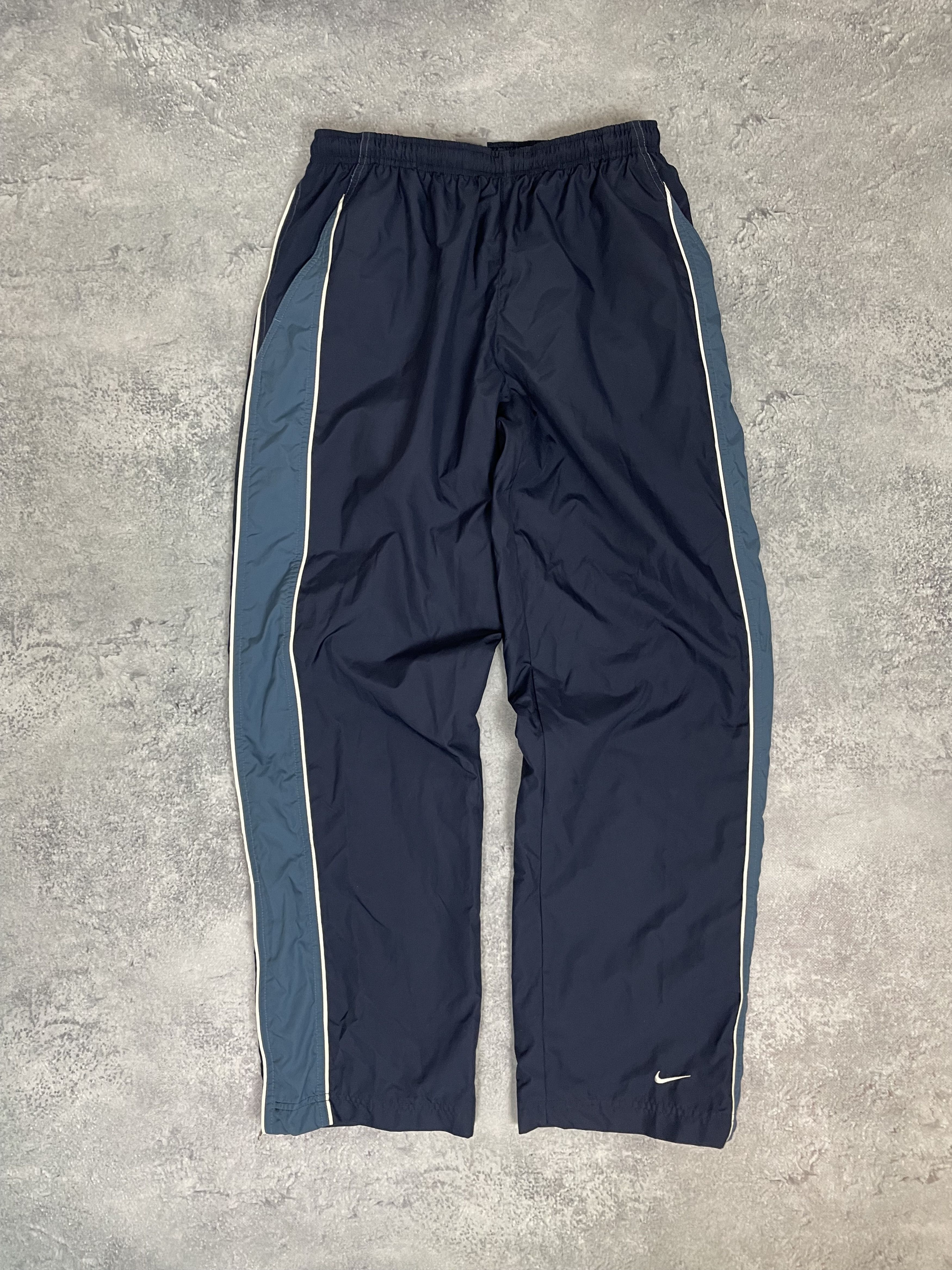 Nike Vintage Baggy Track Pants Blue Stripped Size M