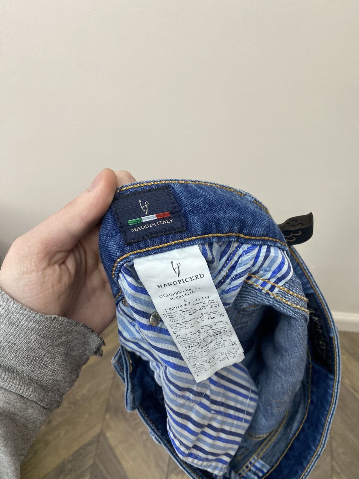 Designer × Vintage Vintage Handpicked Tapered Fit Denim Jeans Size US 33 - 9 Thumbnail
