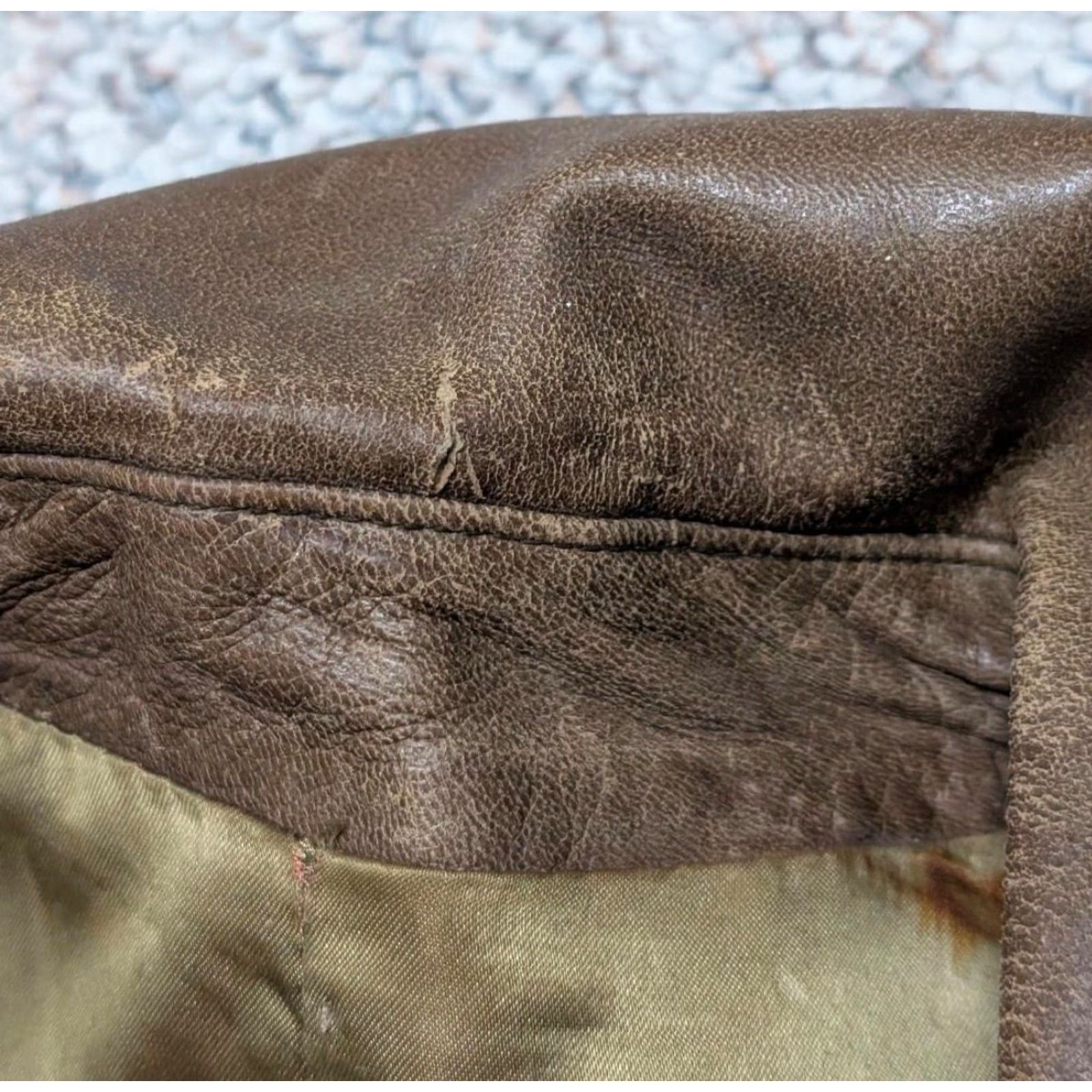 Vintage VINTAGE Cortefiel leather 44 brown PATINA overcoat jacket NORFOLK belted Size US L / EU 52-54 / 3 - 7 Thumbnail