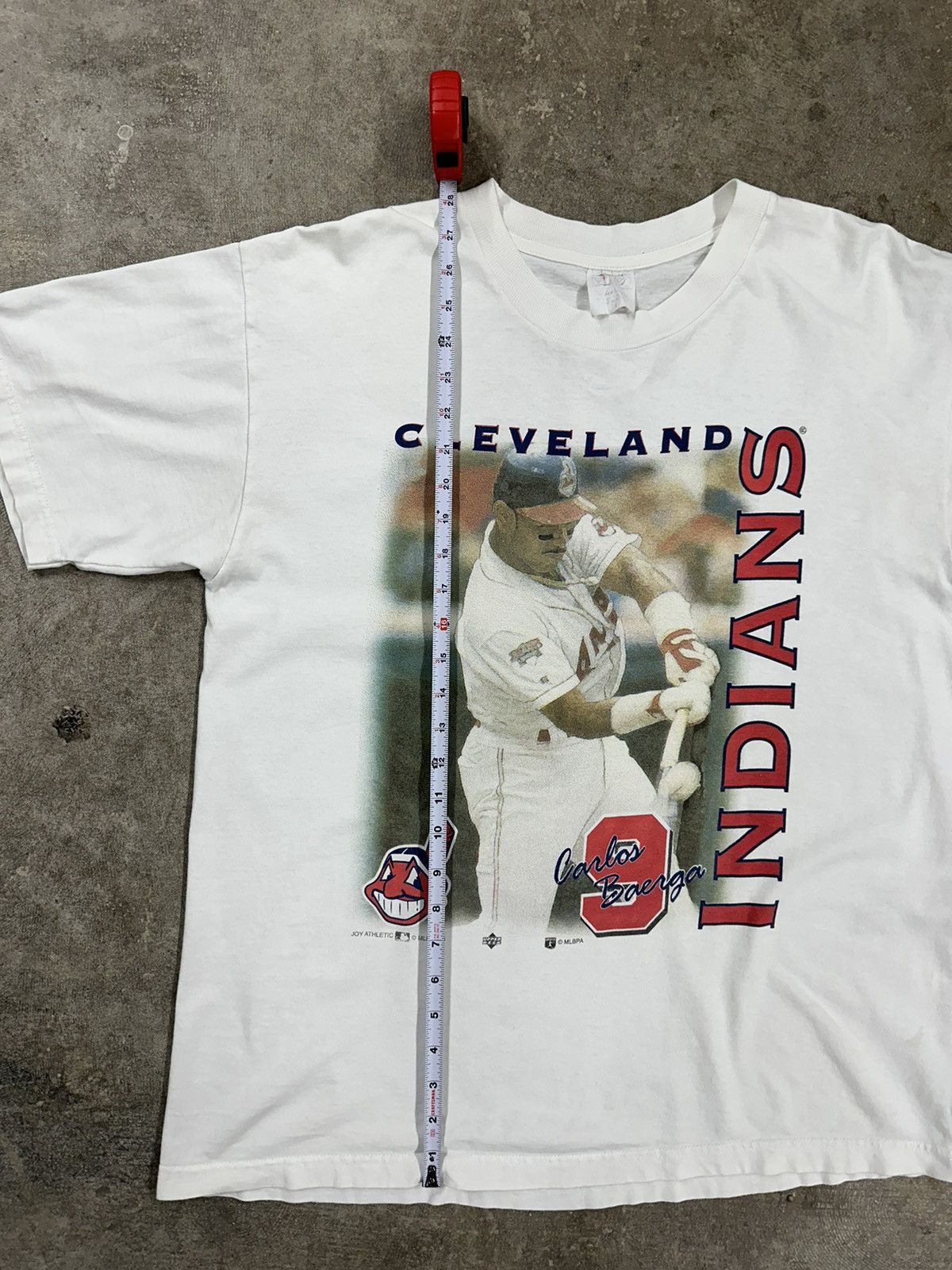 MLB Vintage 90s Carlos Baerga Cleveland Indians Player T-Shirt Size US L / EU 52-54 / 3 - 14 Thumbnail