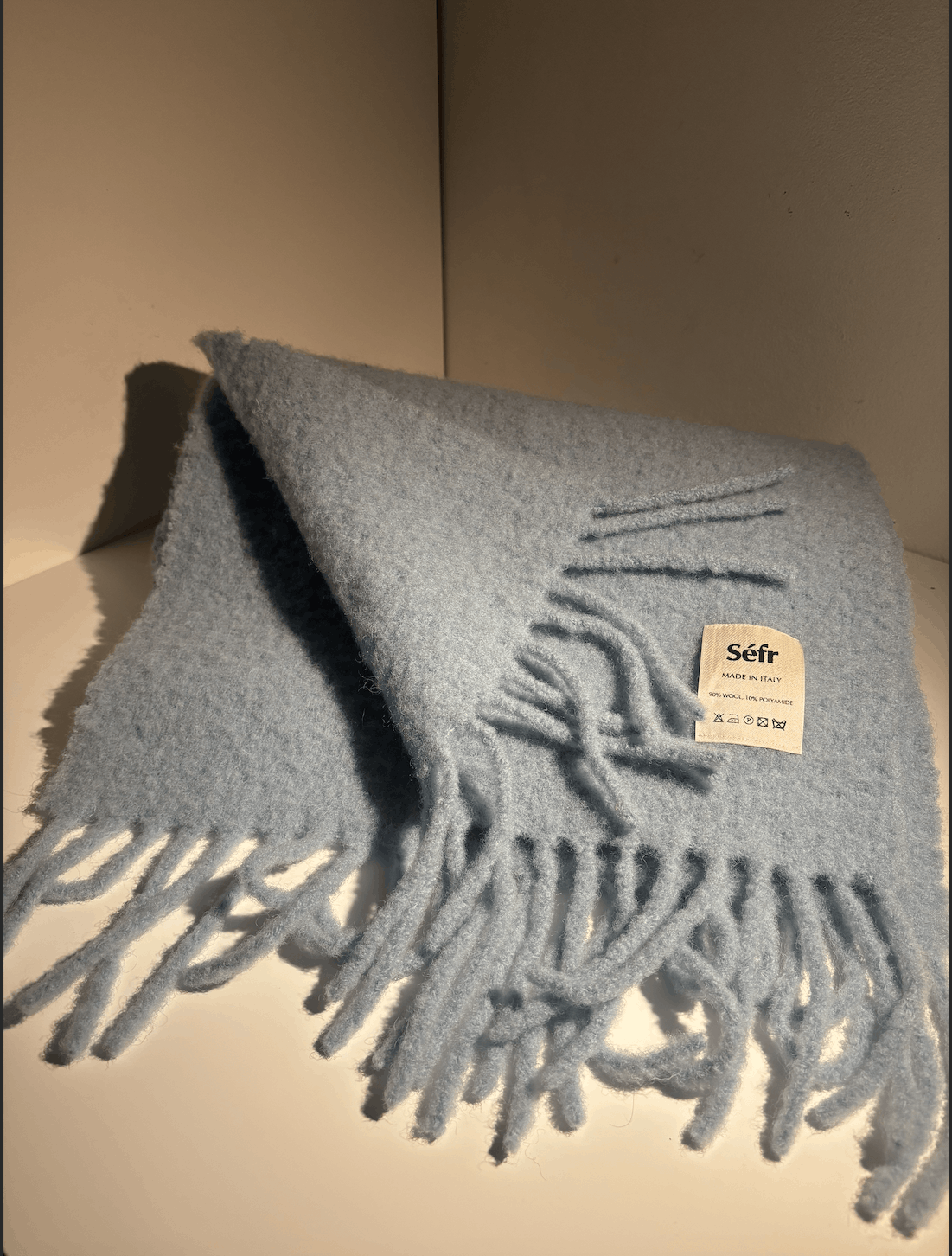 Sefr Séfr Blue Felted Scarf Size ONE SIZE - 1 Thumbnail