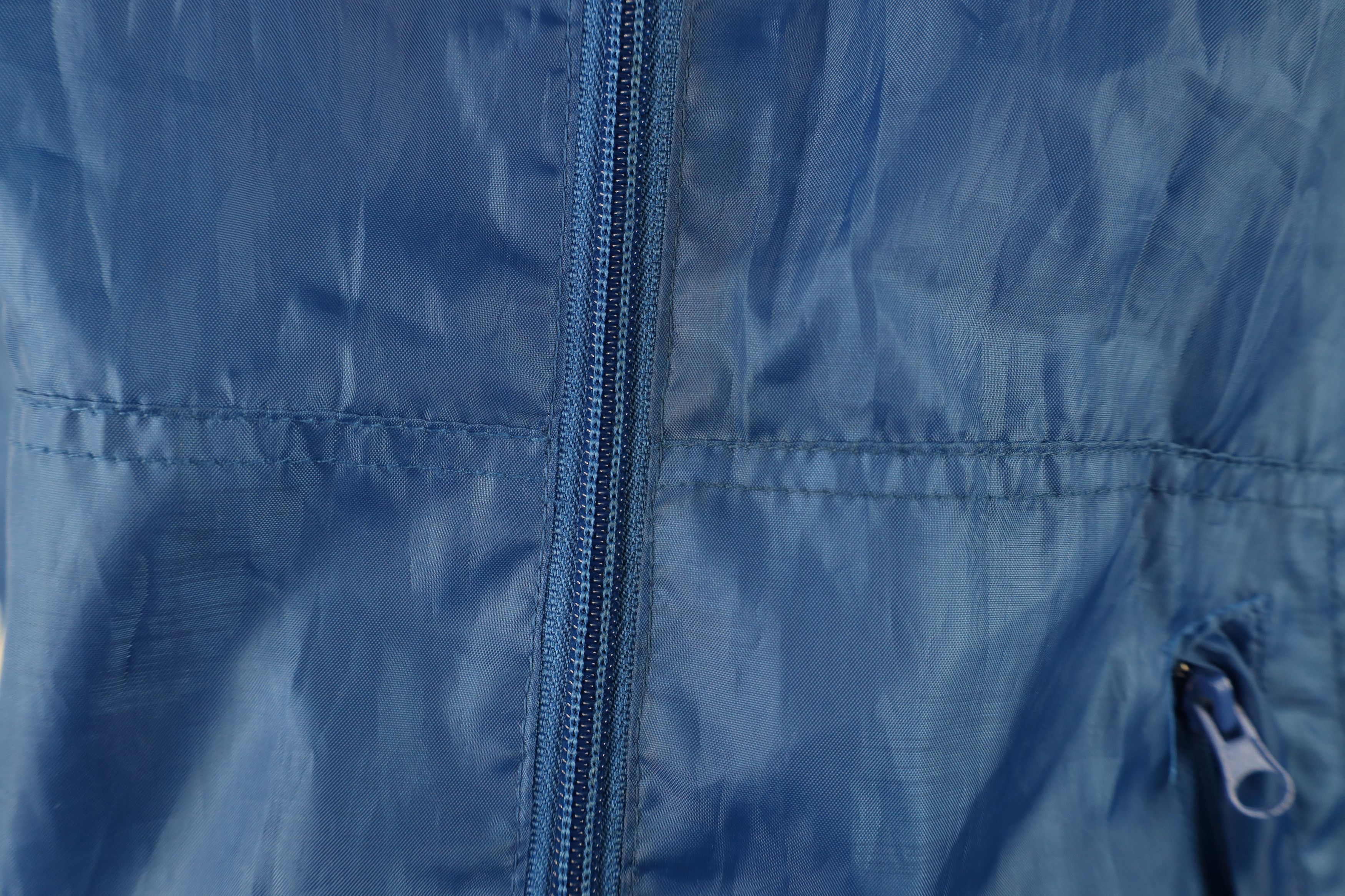 Asics Vintage 90s ASICS Spell Out Hooded Windbreaker Jacket Blue Size XL / US 12-14 / IT 48-50 - 6 Thumbnail