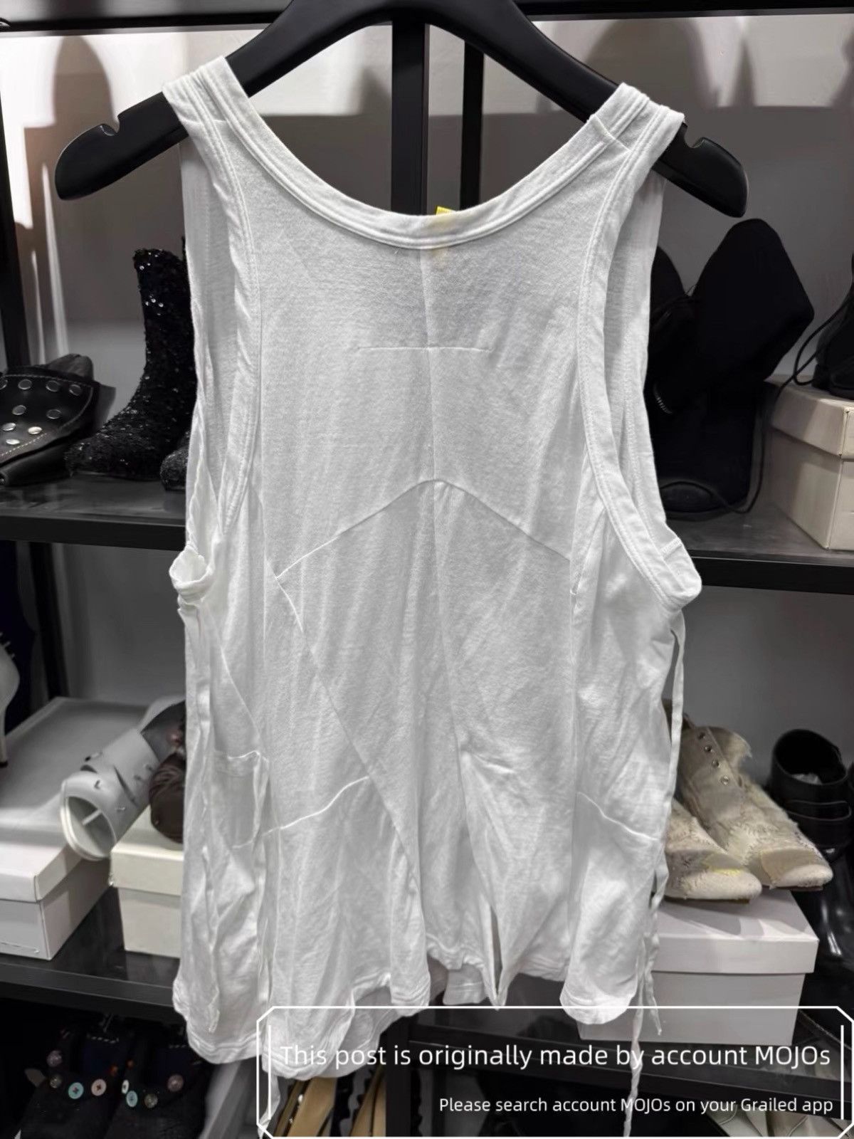 Ann Demeulemeester Ann Demeulemeester Up side Down Slogan Tank Top mojos9 Size US S / EU 44-46 / 1 - 6 Thumbnail