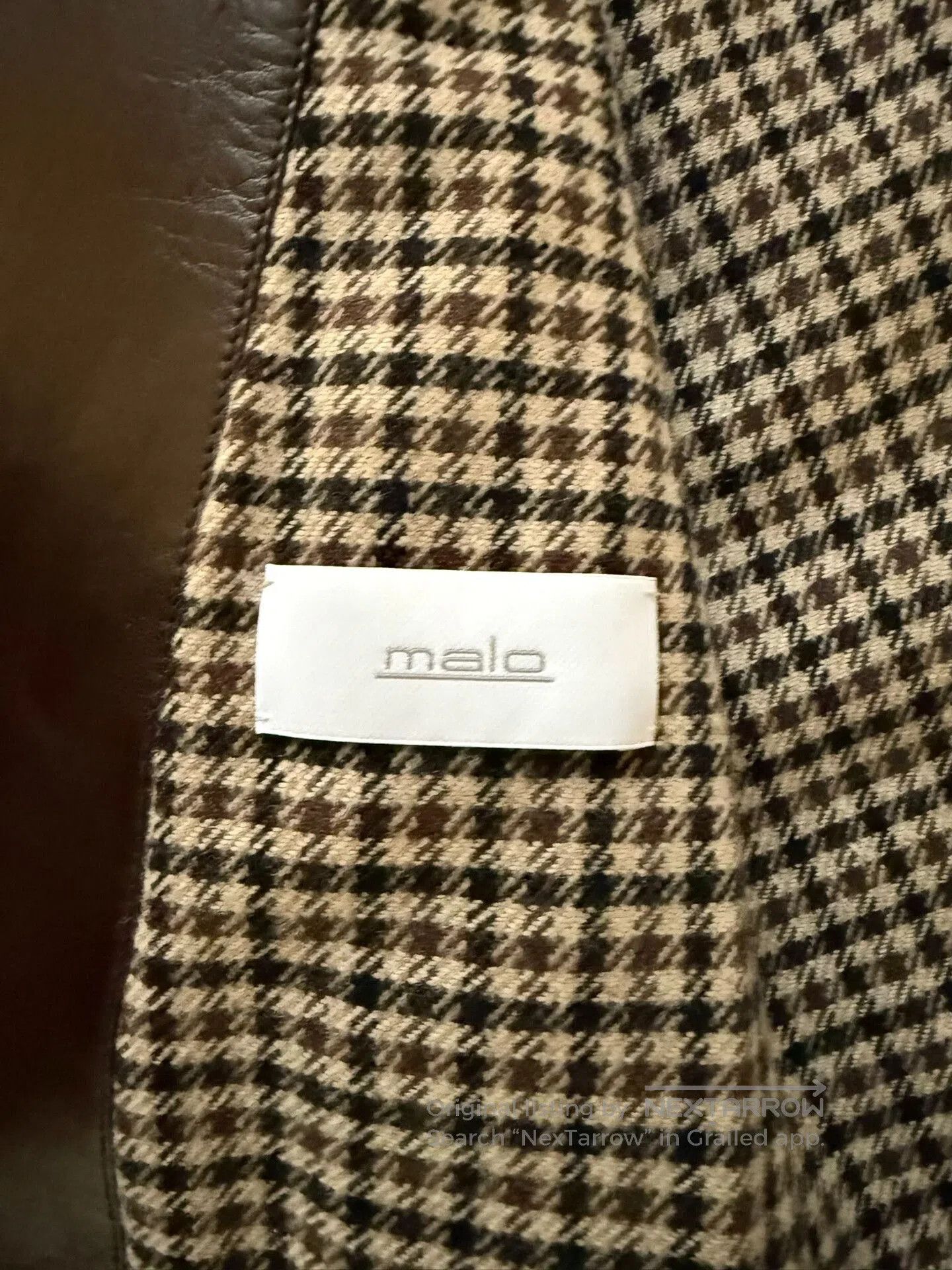 Malo Malo Men's Leather Jacket. Size US M / EU 48-50 / 2 - 7 Thumbnail