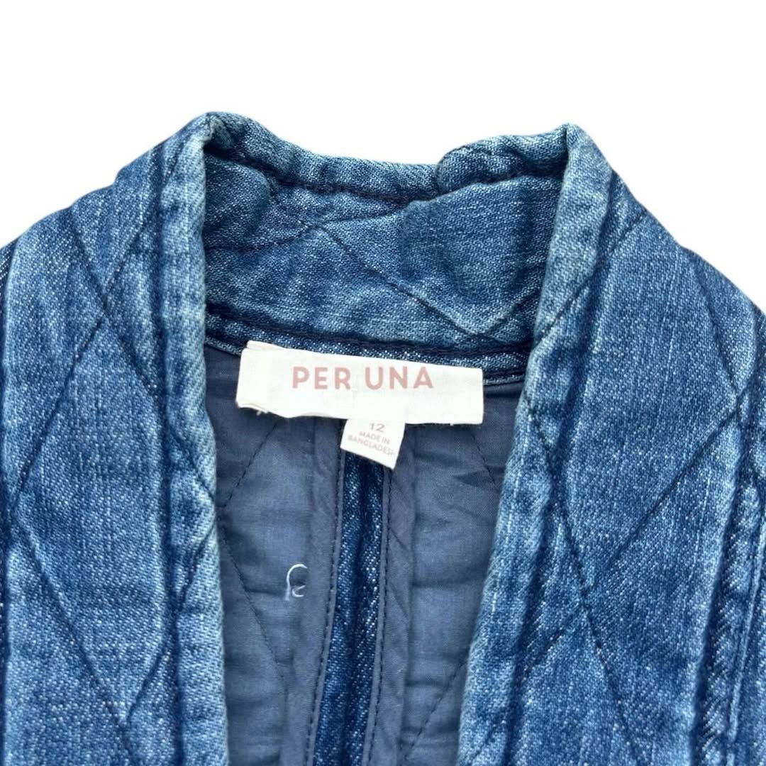 Designer Per Una Quilted Kimono Denim Size US L / EU 52-54 / 3 - 2 Thumbnail