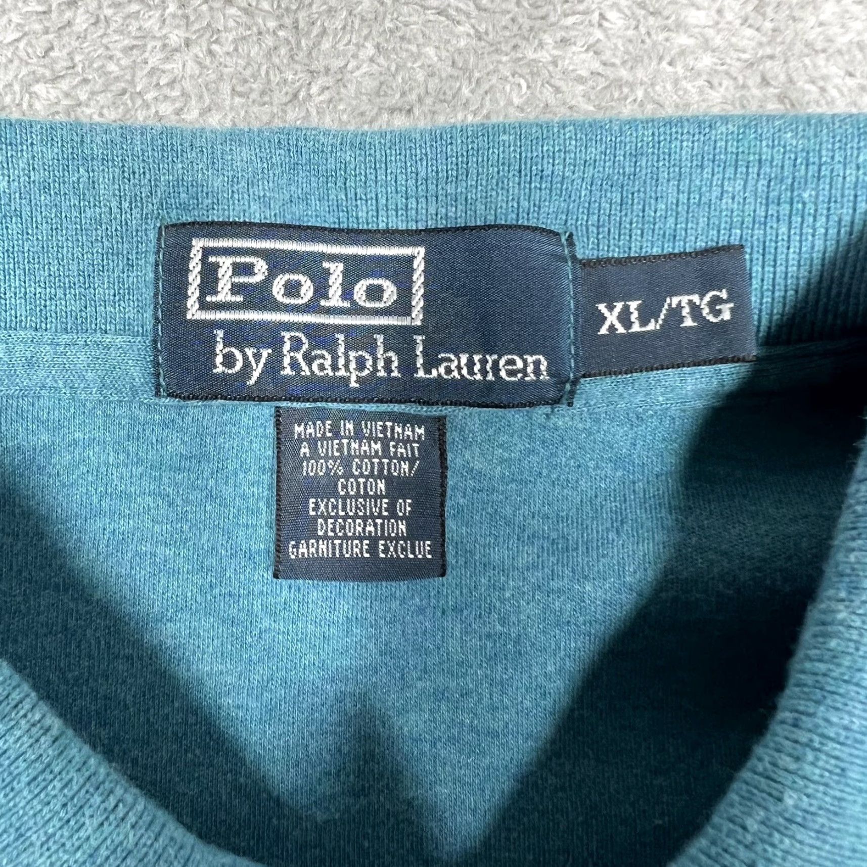 Ralph Lauren Ralph Lauren Polo Shirt XL Teal Blue Mens Regular Short Sleeve Collared Button Front 100% Cotton Mini Pony Logo Casual EUC 90s Vintage? (No) Size US XL / EU 56 / 4 - 6 Thumbnail