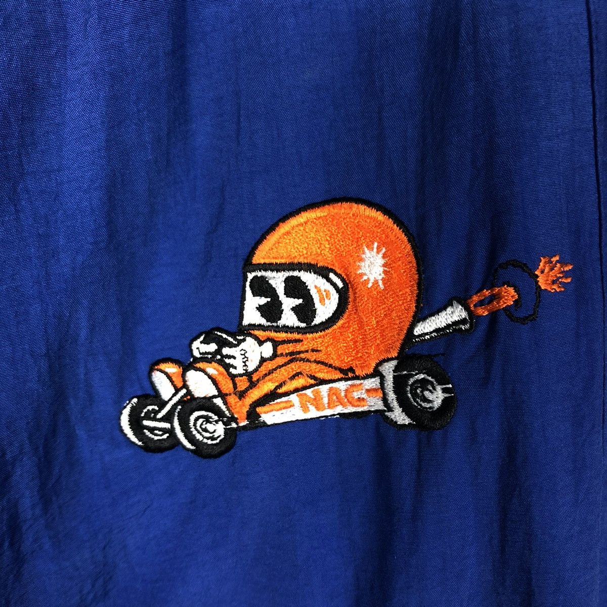 Vintage 📌VINTAGE BOMBER JACKET ITALIANA PETROLI RACING BIG LOGO Size US L / EU 52-54 / 3 - 20 Thumbnail