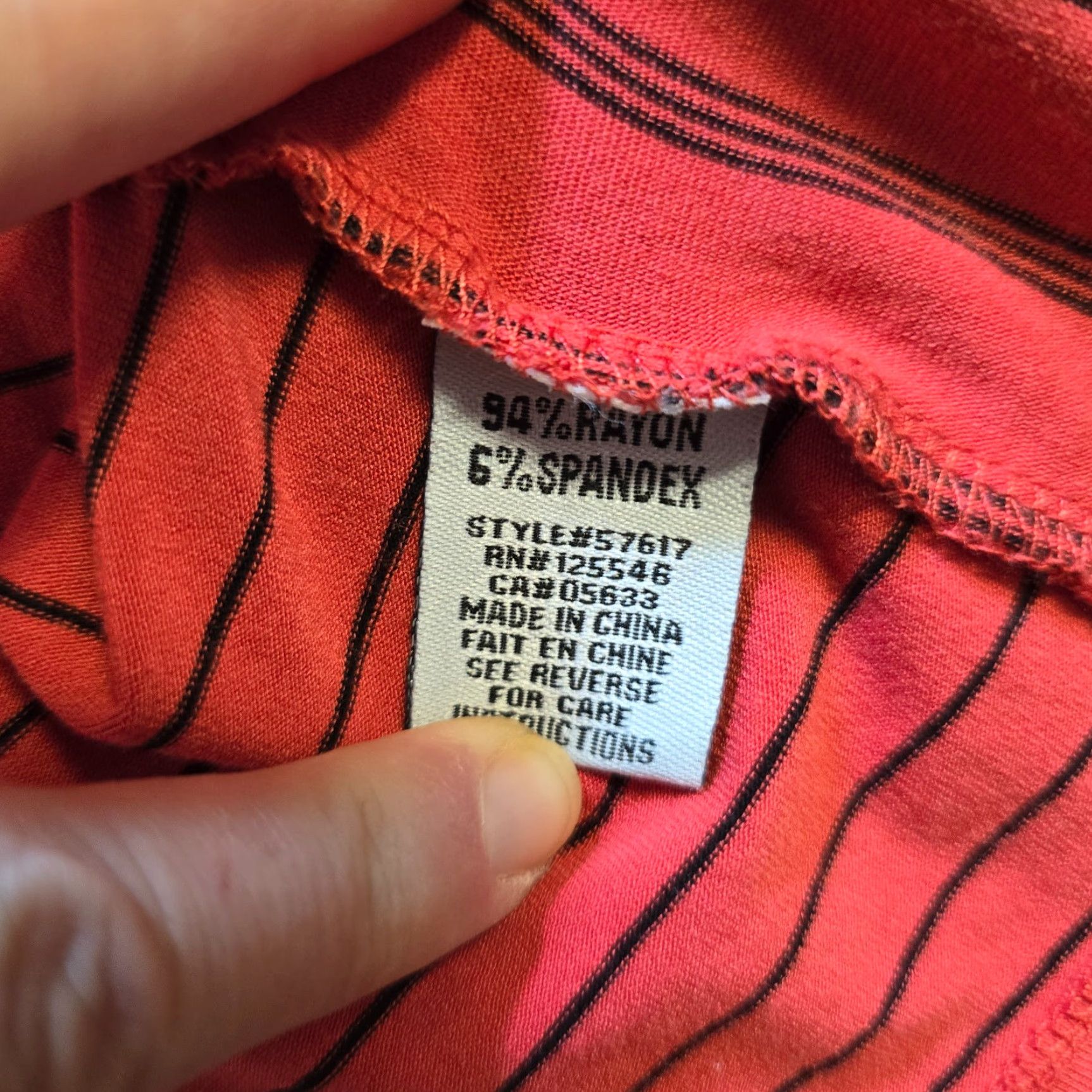 Habitat Habitat Jacket Womens XL Red Striped Full Zip Long Sleeve Casual - Classic, Lightweight, Knit, Regular Fit Size XL / US 12-14 / IT 48-50 - 7 Thumbnail