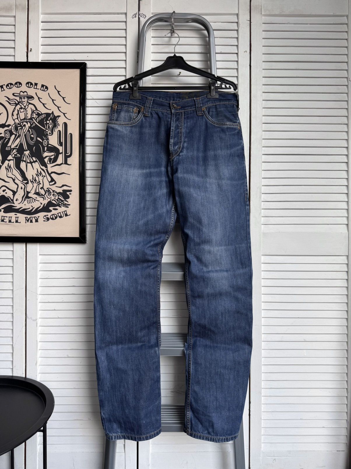 Vintage Rokker Revolution Waterproof Motorcycle Denim Jeans Pants Size US 33 - 1 Thumbnail