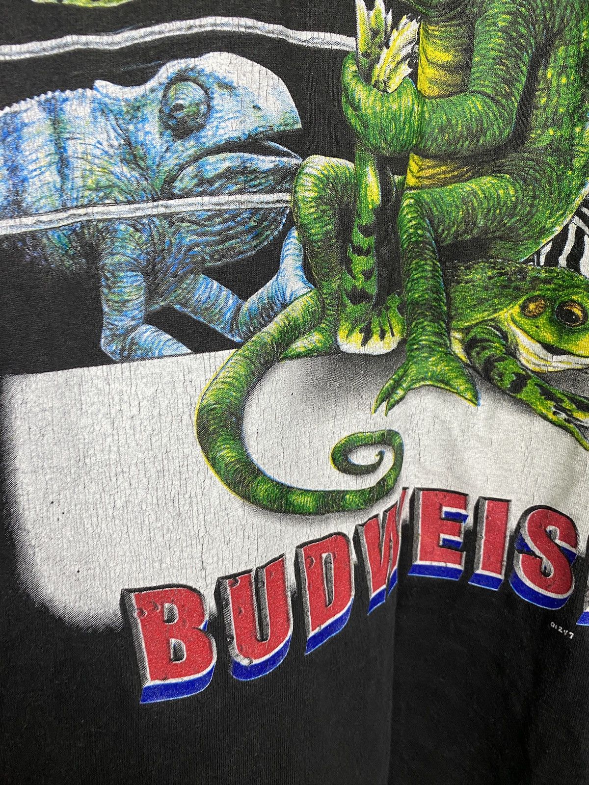 Budweiser × Vintage Men’s Budweiser 1998 LWA King Of Beer Big Logo T-Shirt Size US XL / EU 56 / 4 - 13 Thumbnail