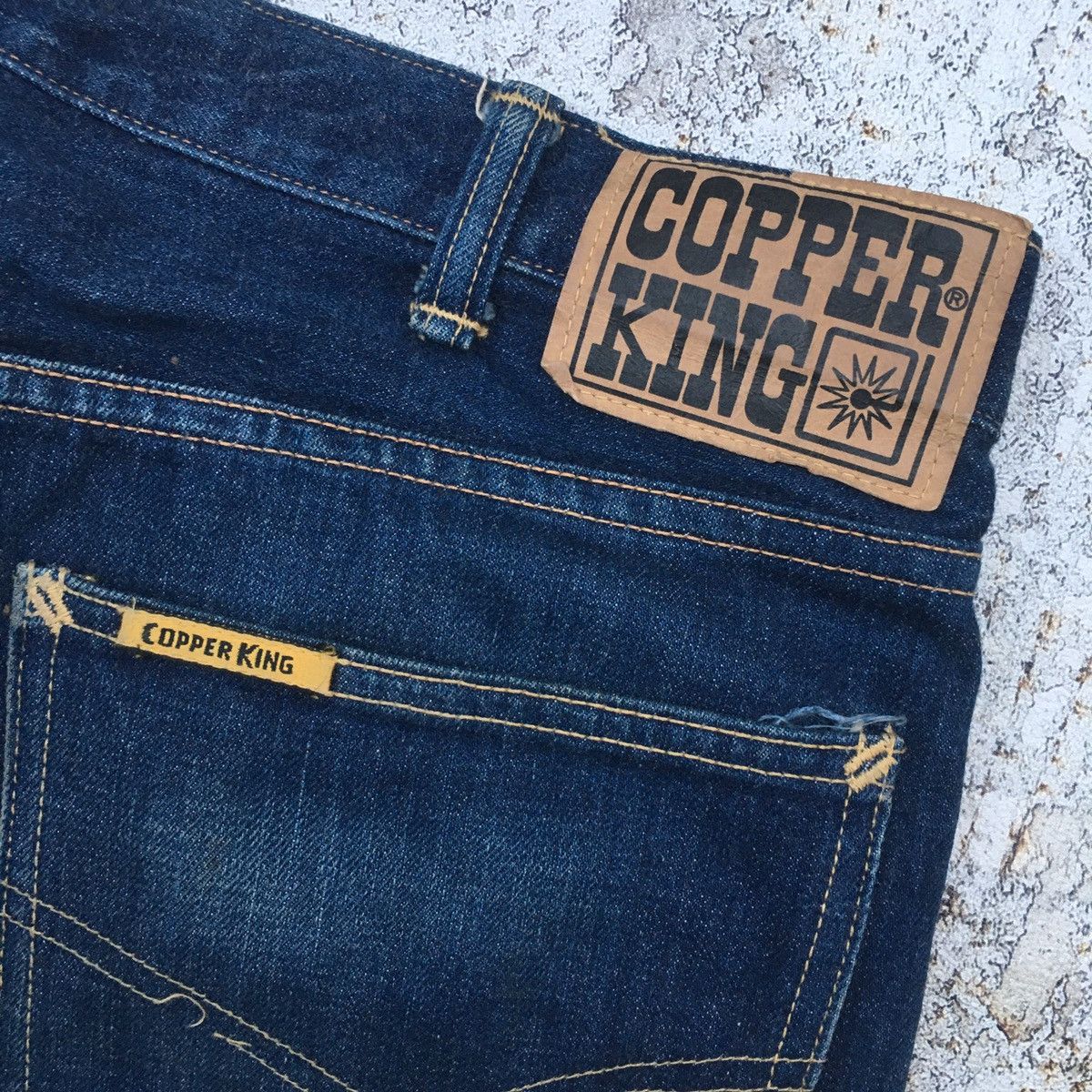 Vintage × Warehouse × Warehouse & Co. Vintage Warehouse & Co 70’s Half Selvedge Jeans Size US 33 - 11 Thumbnail