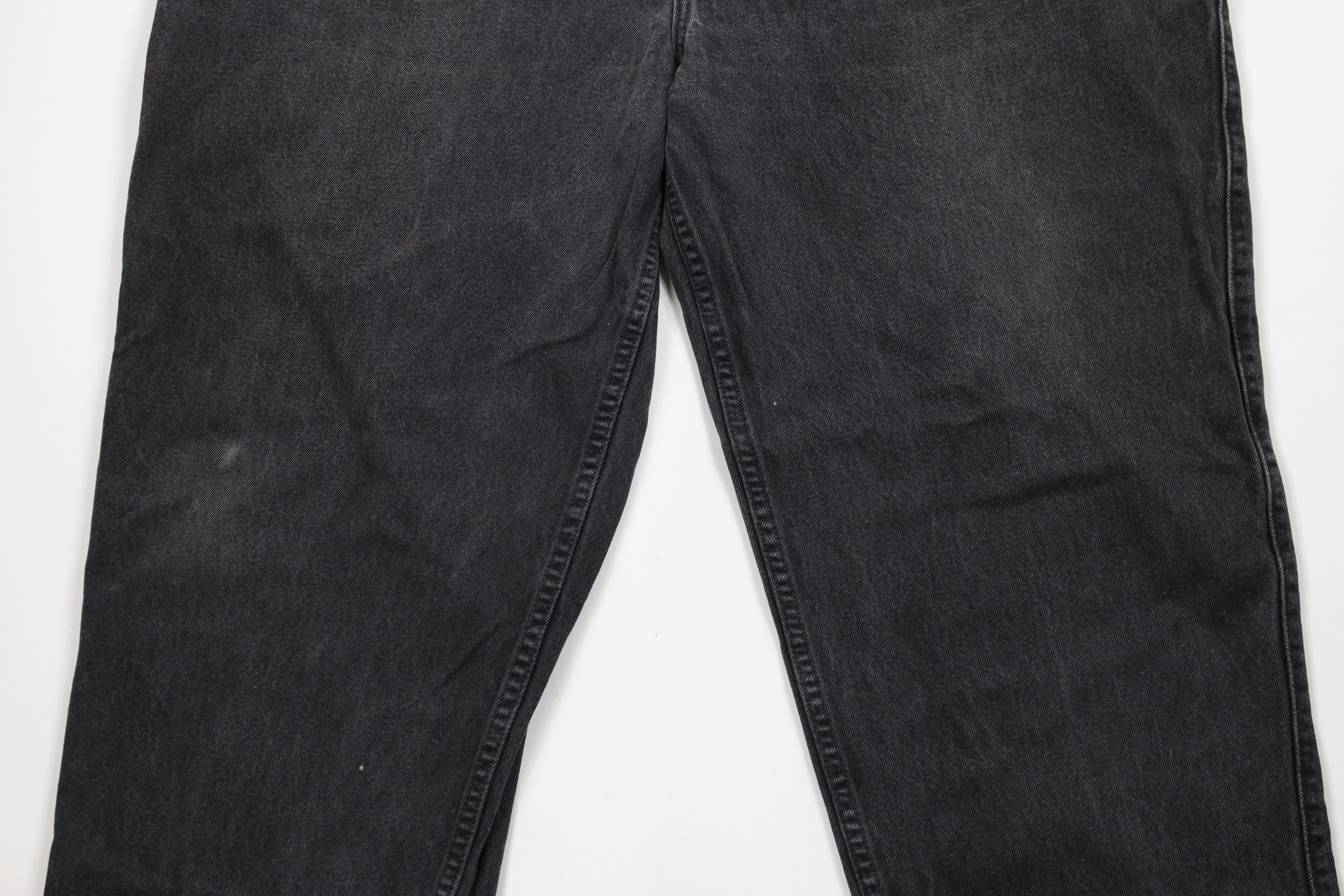 Levi's × Vintage Vintage 90s Levis 545 Loose Fit Wide Leg Denim Jeans Black Size US 44 / EU 60 - 3 Thumbnail