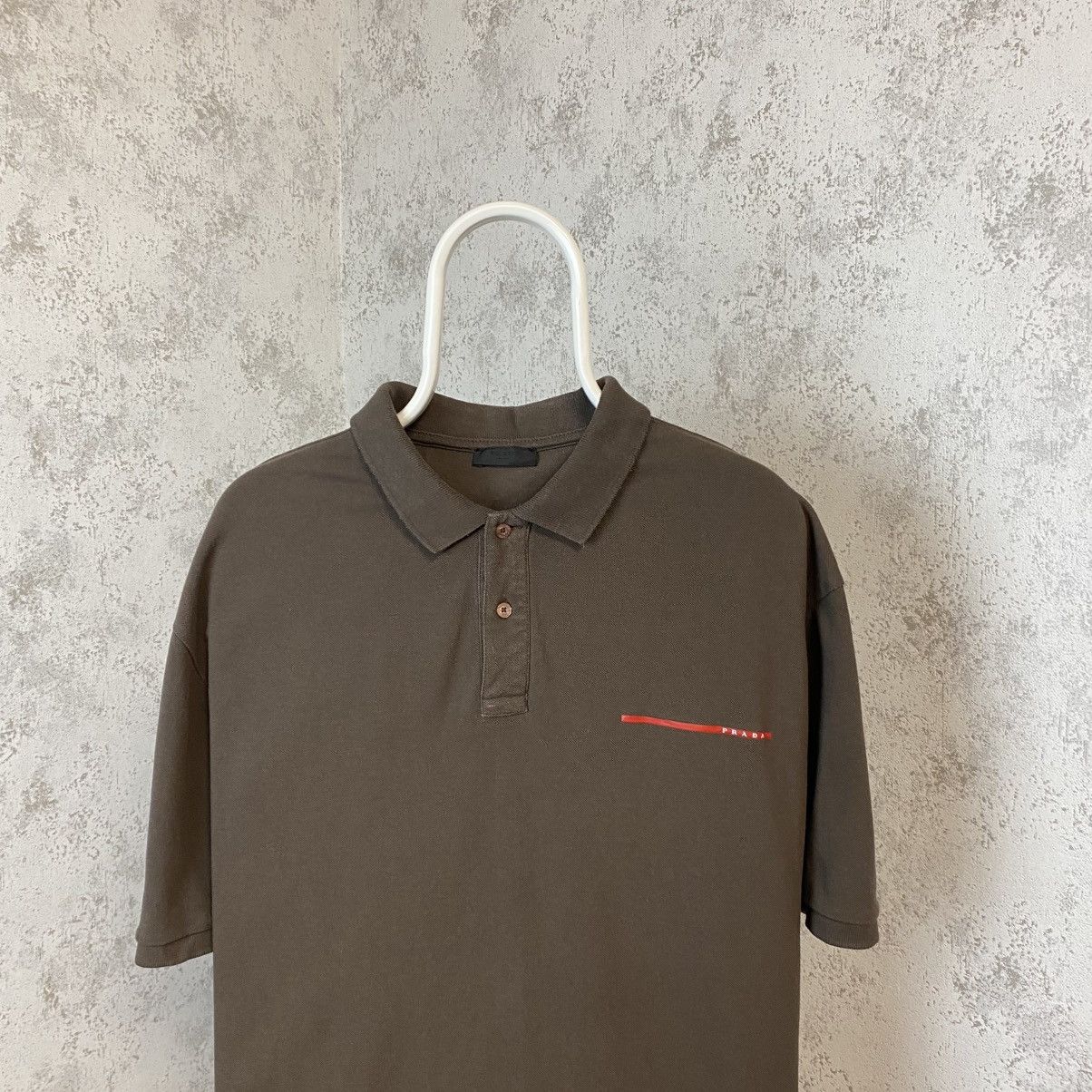Prada Prada Polo T Shirt Red Tab XXL Size US XXL / EU 58 / 5 - 2 Thumbnail