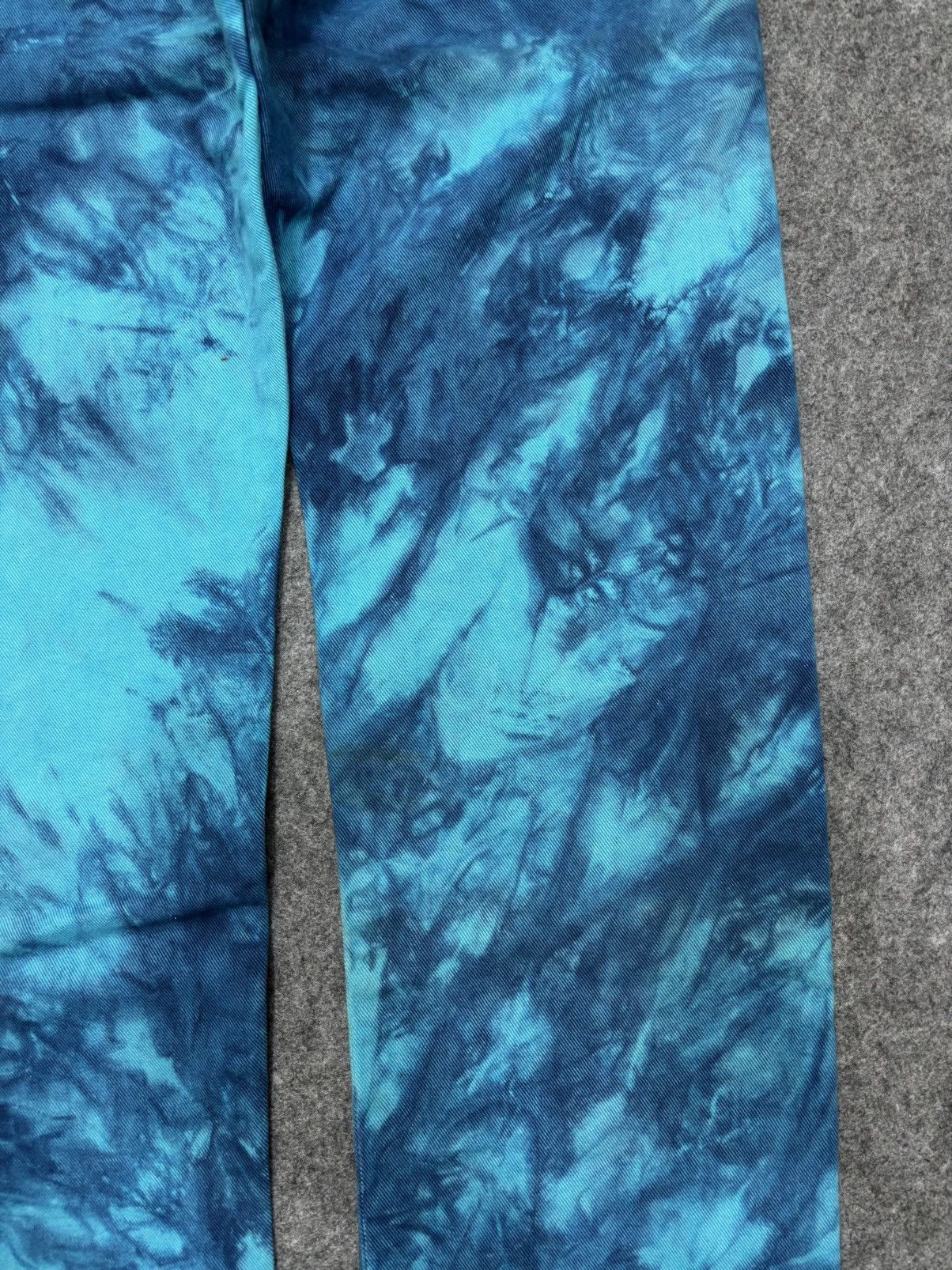 Designer 💥Vintage GO WEST Very Rare Tye Dye Sick Floral Denim F674 Size US 31 - 15 Thumbnail