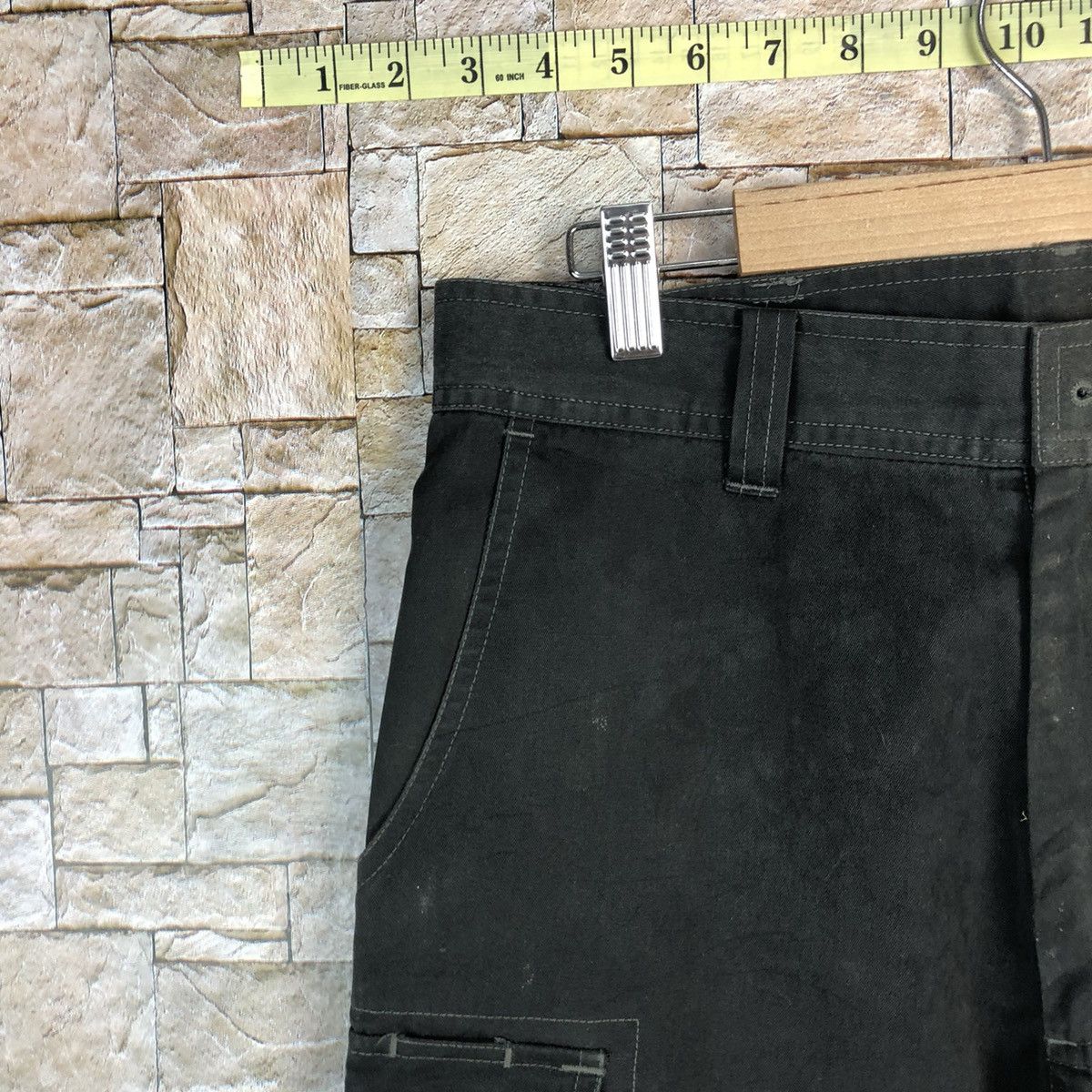Japanese Brand Burtle Black Cargo Multipocket Pants #A599 Size US 32 / EU 48 - 7 Thumbnail