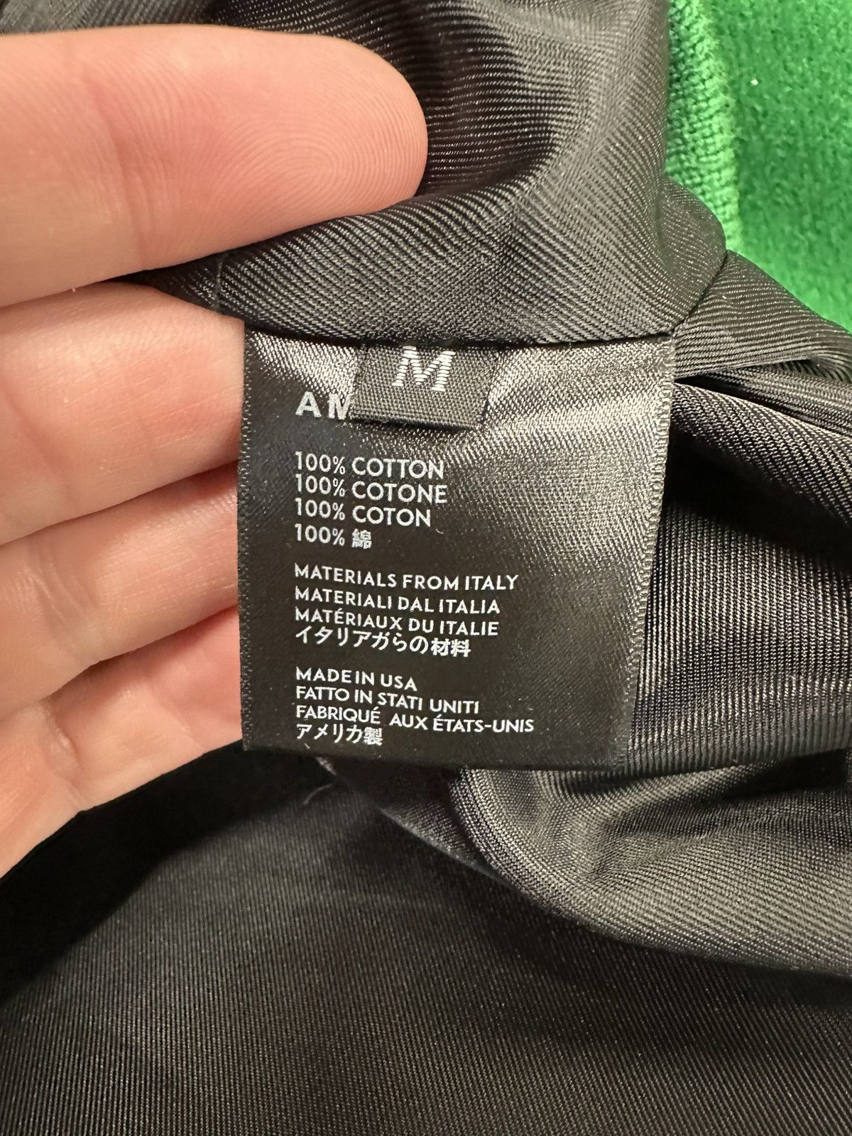 Amiri Amiri bones varsity jacket green Size US M / EU 48-50 / 2 - 4 Thumbnail