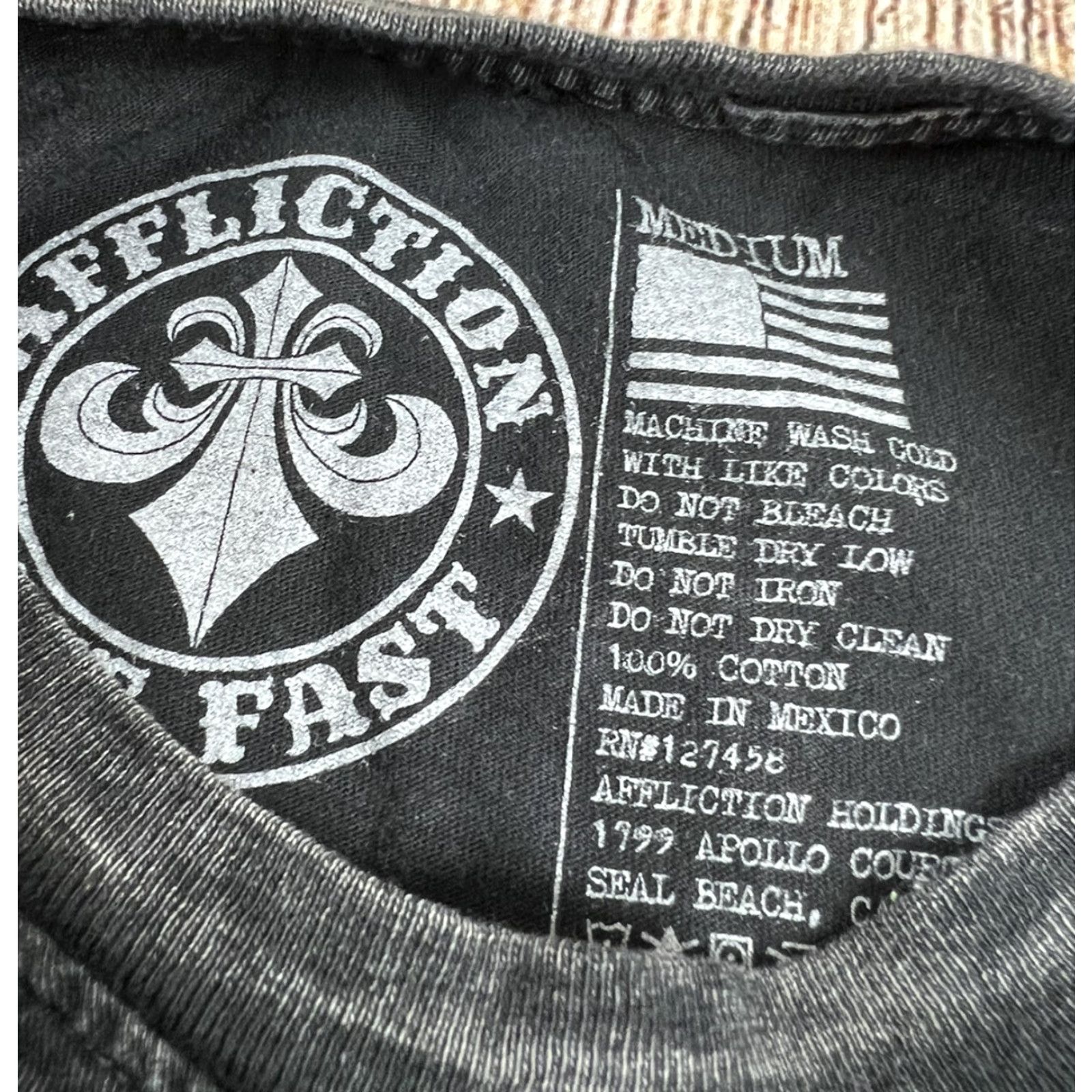 Affliction Affliction T-Shirt Vote 2020 Medium Mens Gray Designer Pre owned Good condition Size US M / EU 48-50 / 2 - 3 Thumbnail