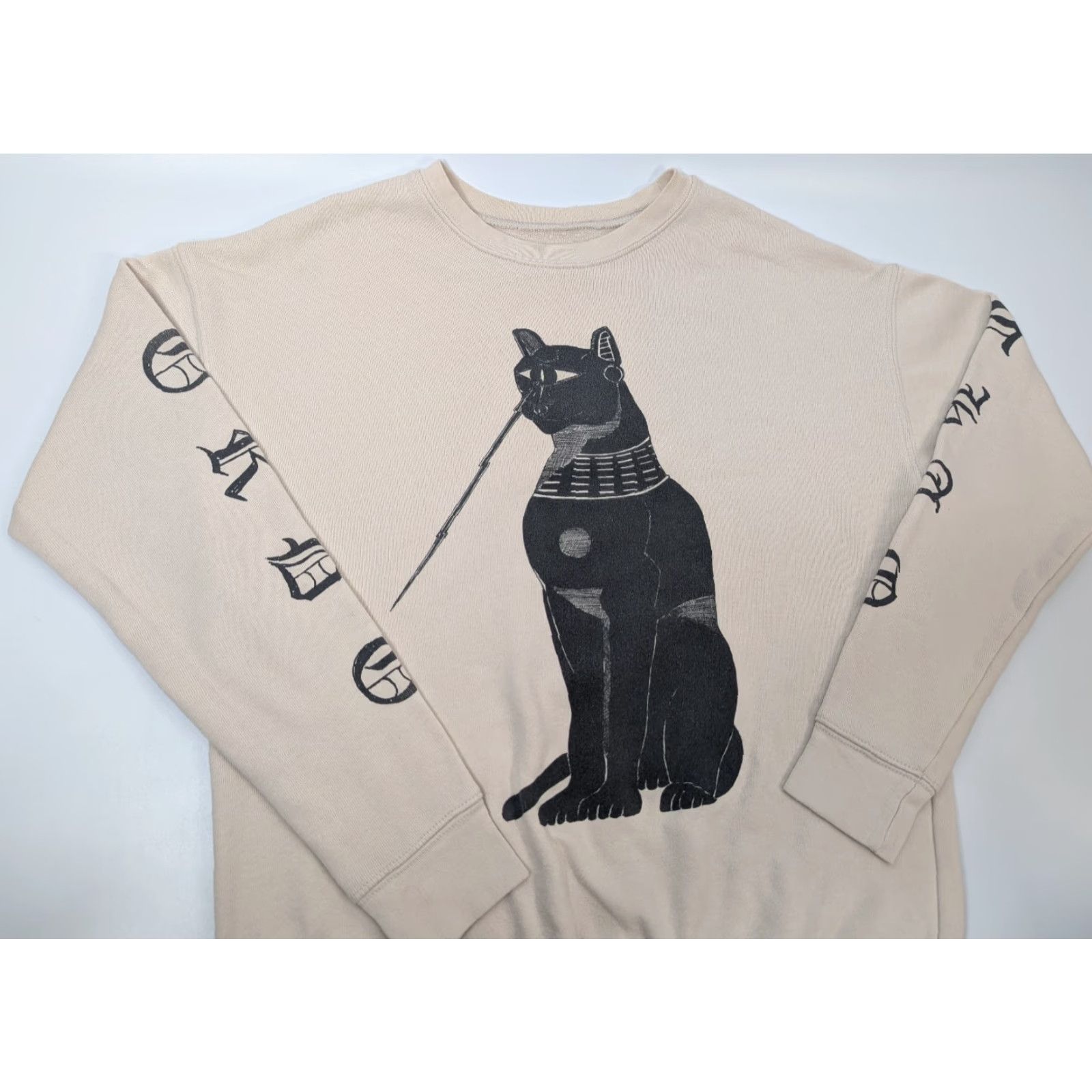 Vintage Hammer Museum Sweatshirt Umar Rashid Chaos and Order Cat Papyrus Size Small Size US S / EU 44-46 / 1 - 2 Thumbnail
