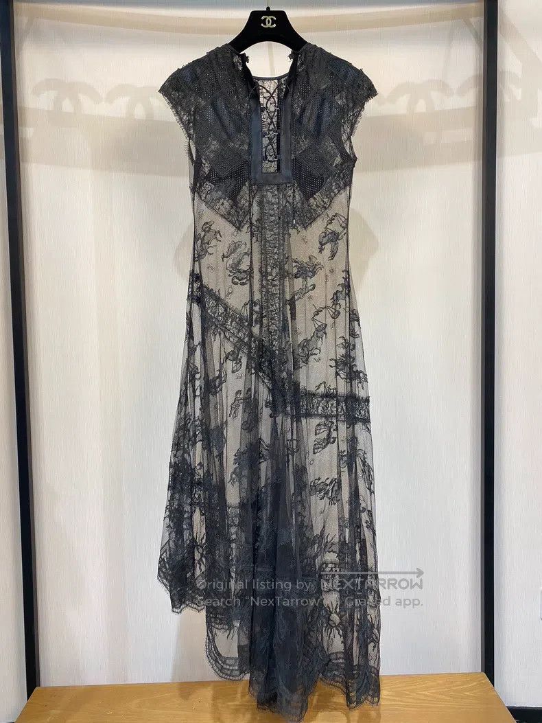 Hermes Hermes Leather and Lace Three Piece Set Dress Size XS / US 0-2 / IT 36-38 - 3 Thumbnail