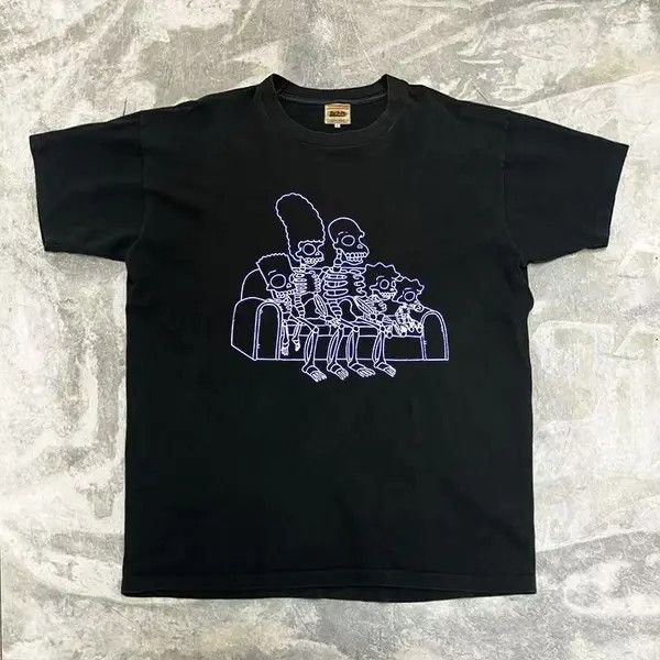 VIBE Black casual vintage t-shirt with skull pattern Size US M / EU 48-50 / 2 - 1 Thumbnail
