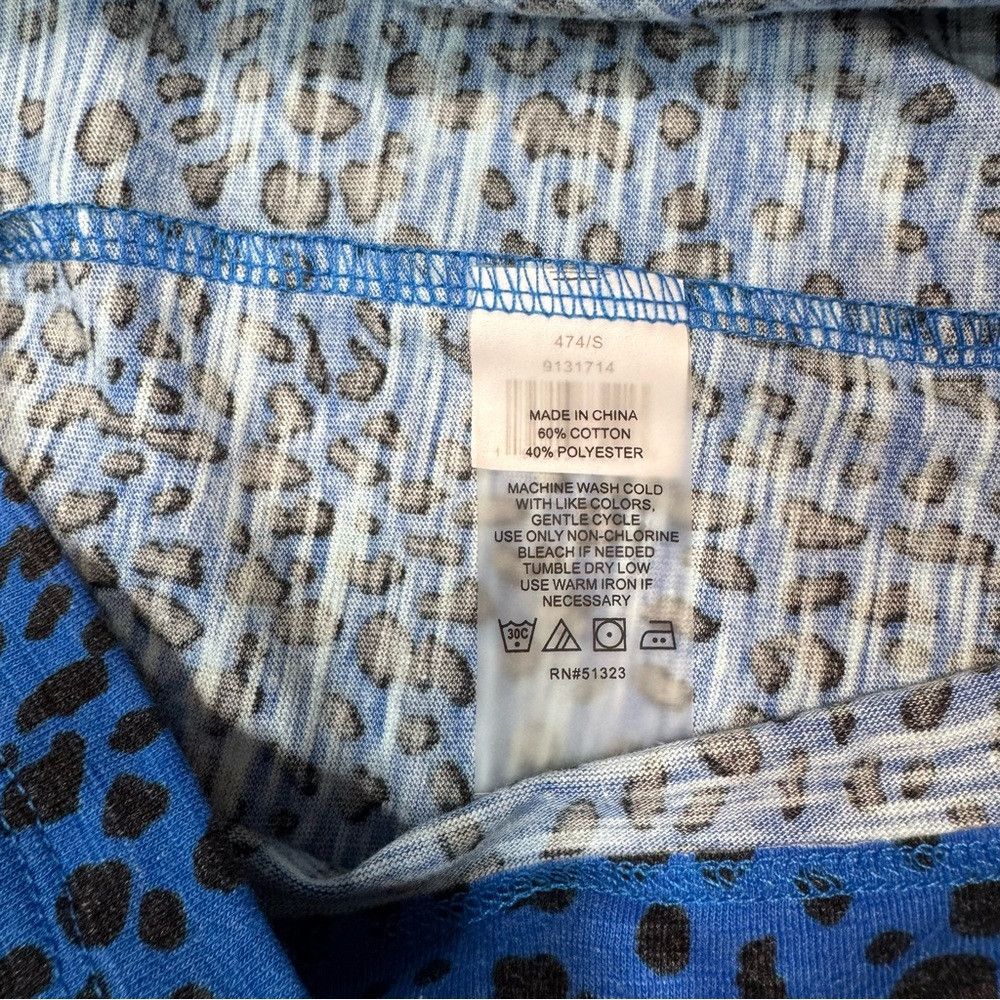 Vince Camuto NWT New Vince Camuto Animal Print Shift Blue Dress Size S Size S / US 4 / IT 40 - 8 Thumbnail