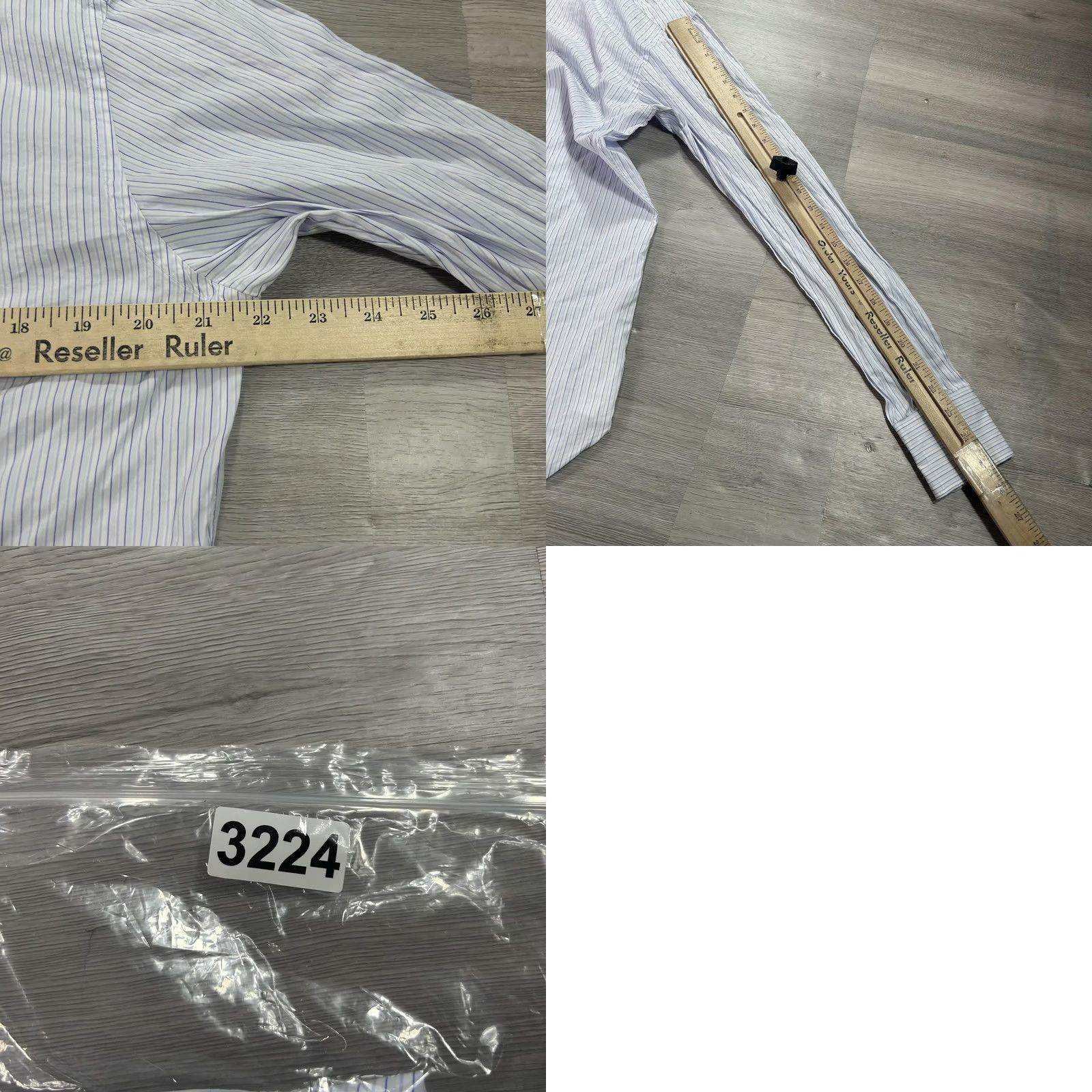 Ermenegildo Zegna Ermenegildo Zegna Dress Shirt Mens Regular Fit Cotton Stripe White 15.5 34/35 Size 42R - 8 Thumbnail