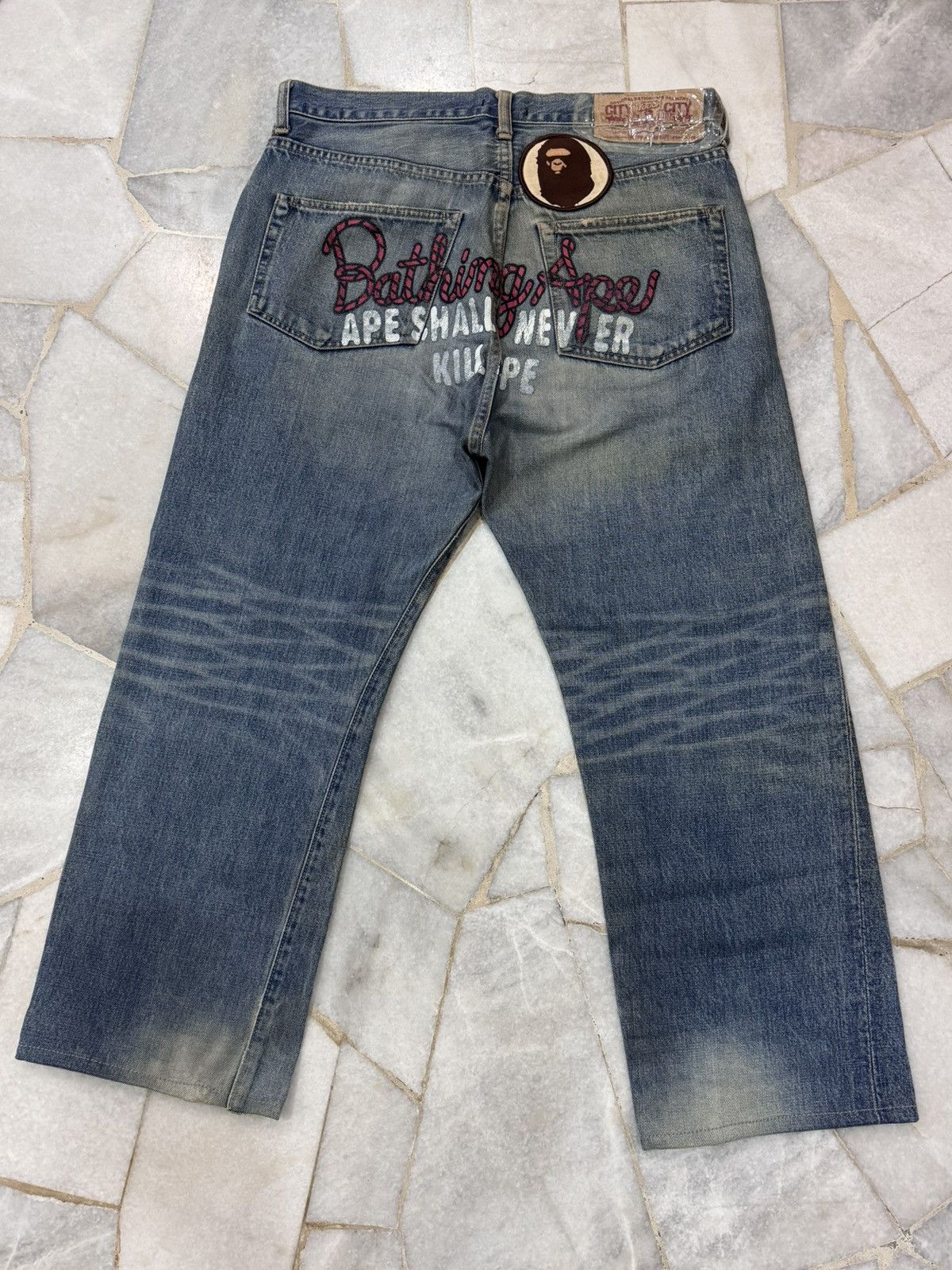 Bape Vintage Bape Denim Selvedge Size US 34 / EU 50 - 2 Thumbnail