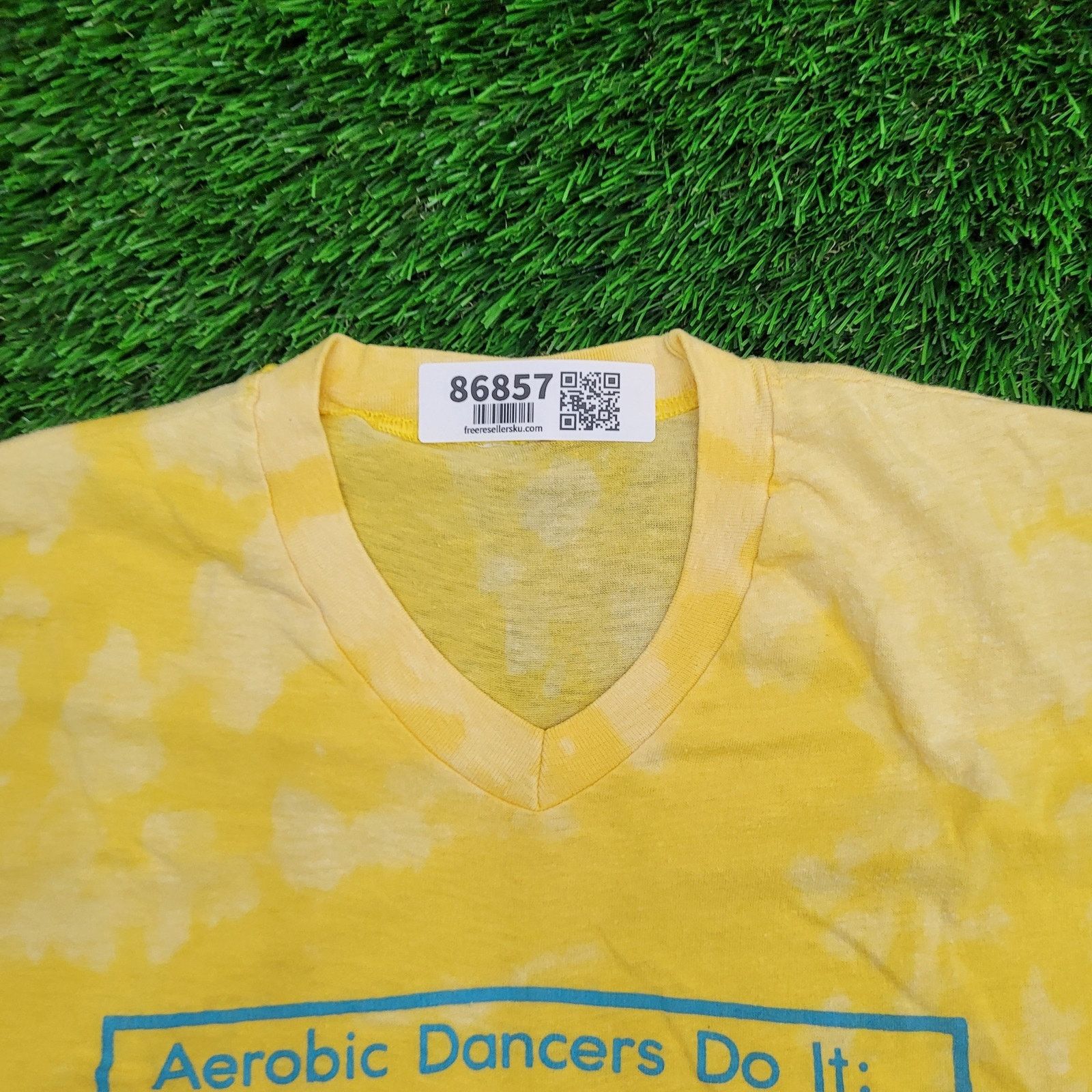 Vintage VTG 1981 Funny Dancerobics Aerobics T-Shirt Dress Womens S Size M / US 6-8 / IT 42-44 - 2 Thumbnail