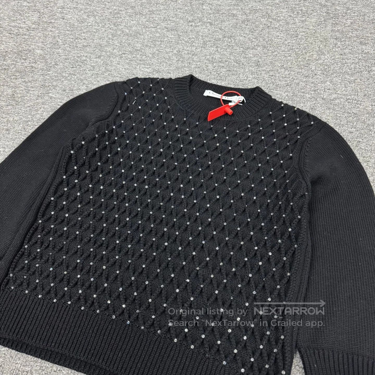 Dior Dior diamond pattern wool knit sweater| Size M / US 6-8 / IT 42-44 - 3 Thumbnail