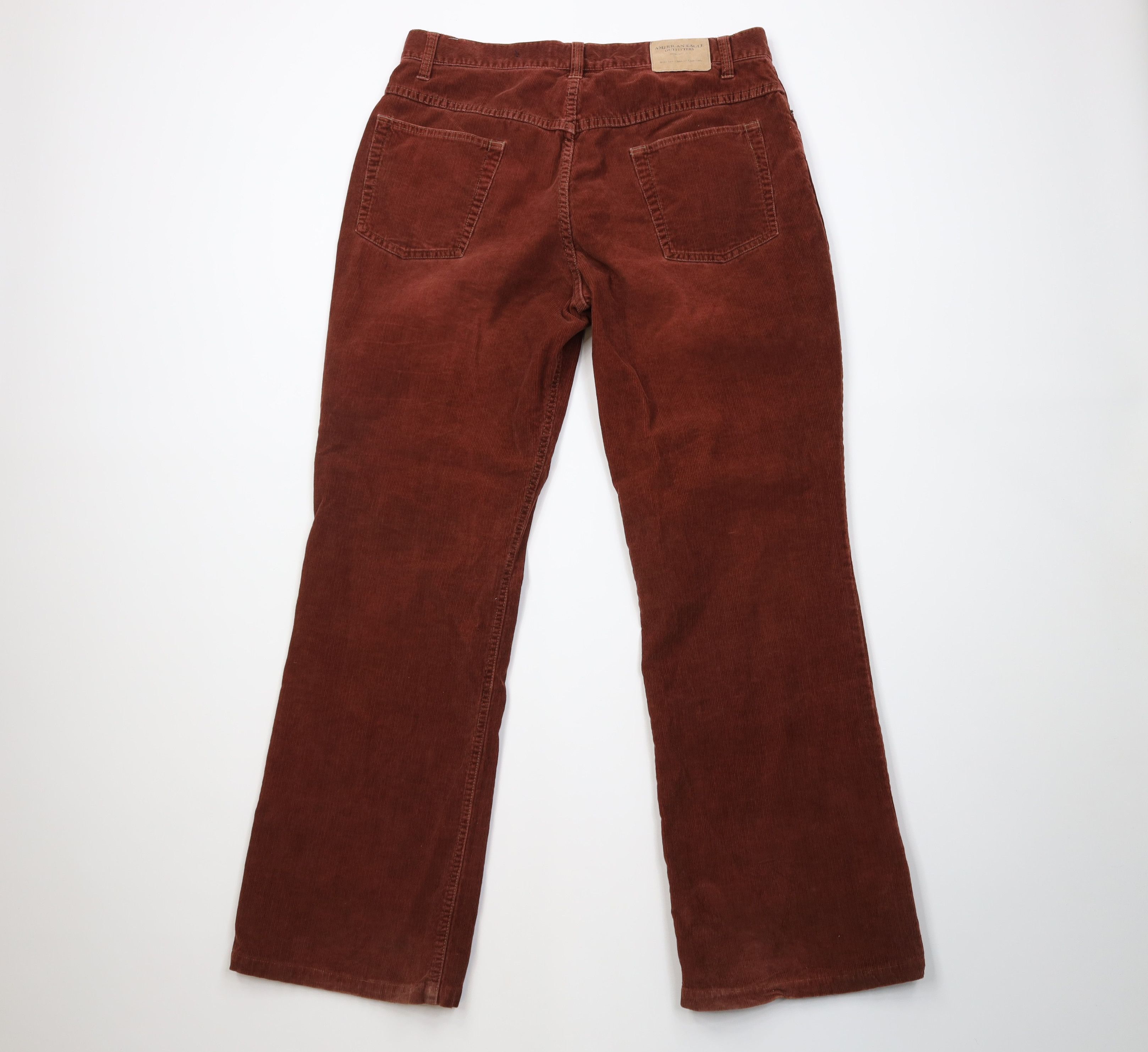 American Eagle Outfitters Vintage 90s Y2K American Eagle Corduroy Chino Pants Red Size US 34 / EU 50 - 10 Thumbnail