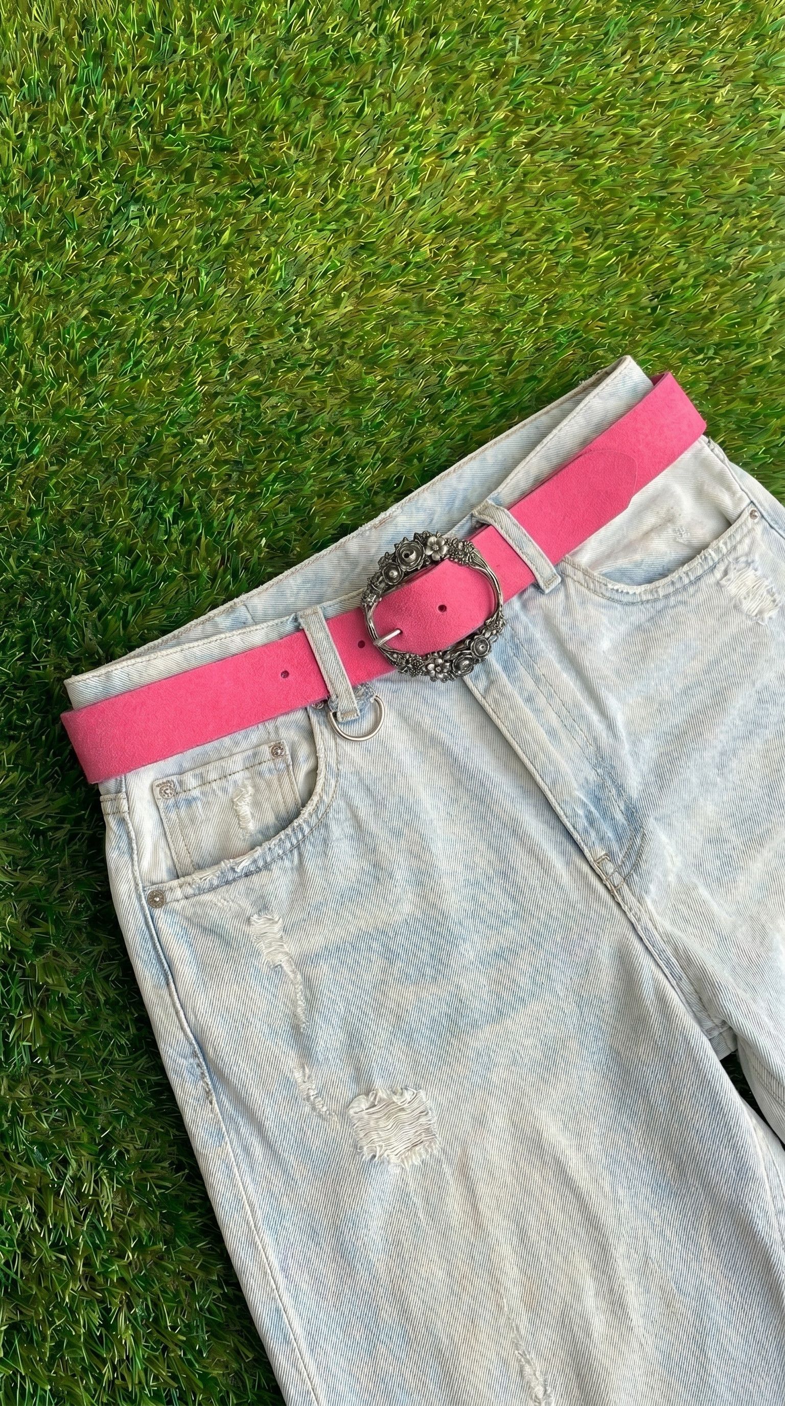 Other Hot Pink Western Buckle Y2K Belt Size ONE SIZE - 2 Thumbnail