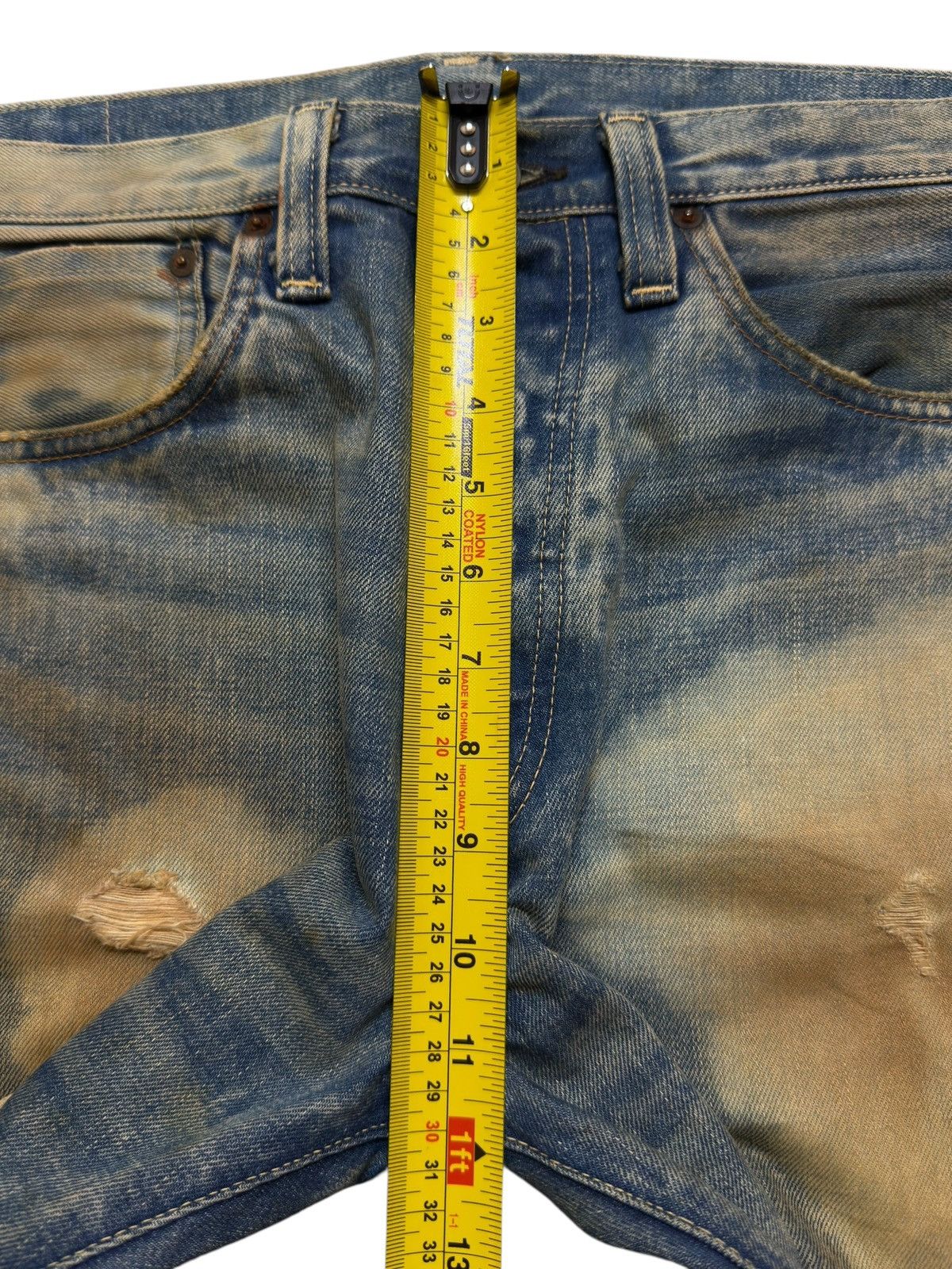Levi's Vintage 90s Levis 501xx Selvedge Big E Acid Wash Straight Size US 33 - 16 Thumbnail