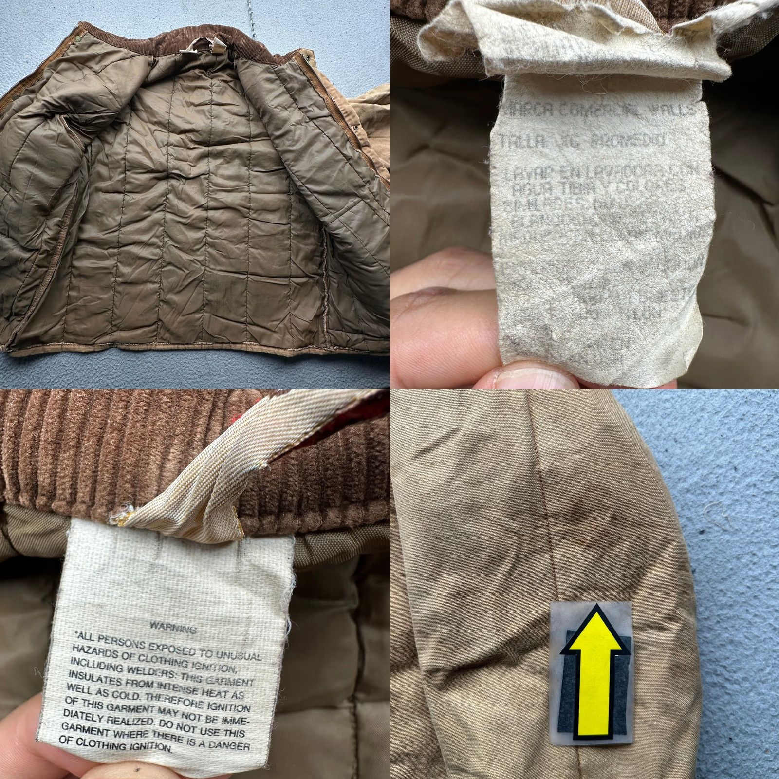 Walls VINTAGE Walls Blizzard Pruf Insulated Canvas Quilted Lined Jacket Men XL Brown Shirt? Size US XL / EU 56 / 4 - 9 Thumbnail