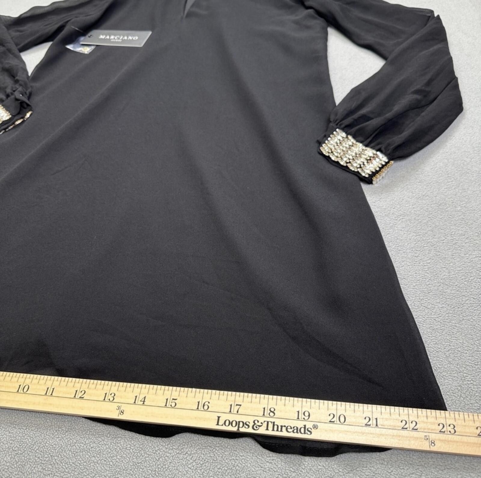 Georges Marciano Marciano Guess Leila Black Tunic Dress Collar NWT Small Size S / US 4 / IT 40 - 8 Thumbnail