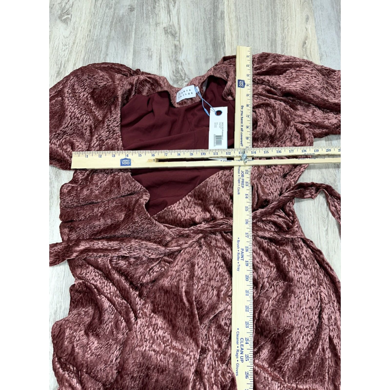 Tanya Taylor Tanya Taylor Laureen Long Dress Wrap Deep V-Neck Tie Waist NWT 8 Pink Red Womens Dress Size M / US 6-8 / IT 42-44 - 2 Thumbnail