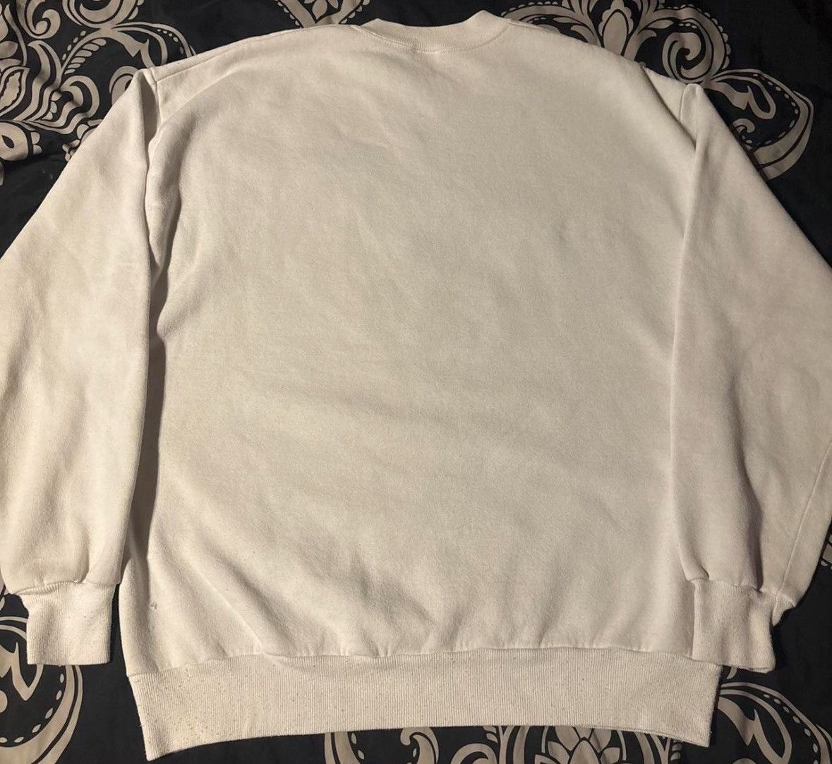 Jerzees Early 90's White Sunflower Sweater Size US M / EU 48-50 / 2 - 4 Thumbnail