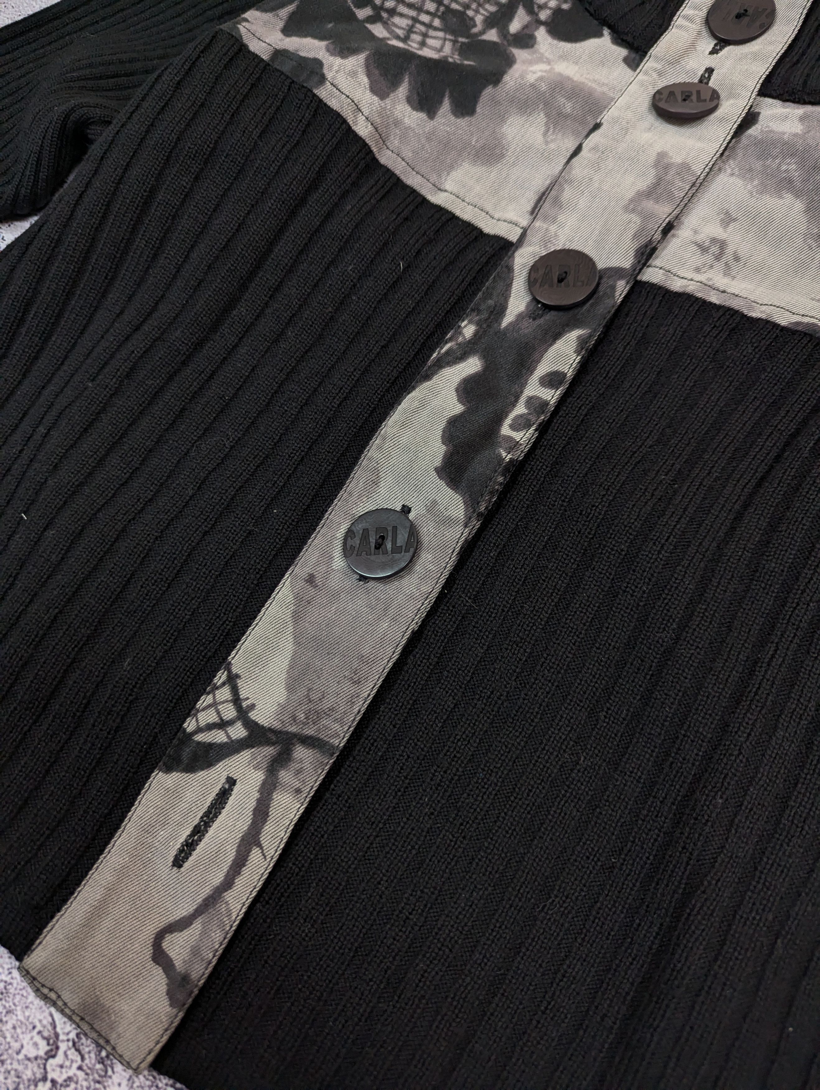 Vintage VTG Carla Du Nord Avant Garde Knit Cardigan 36 Size XS / US 0-2 / IT 36-38 - 8 Thumbnail