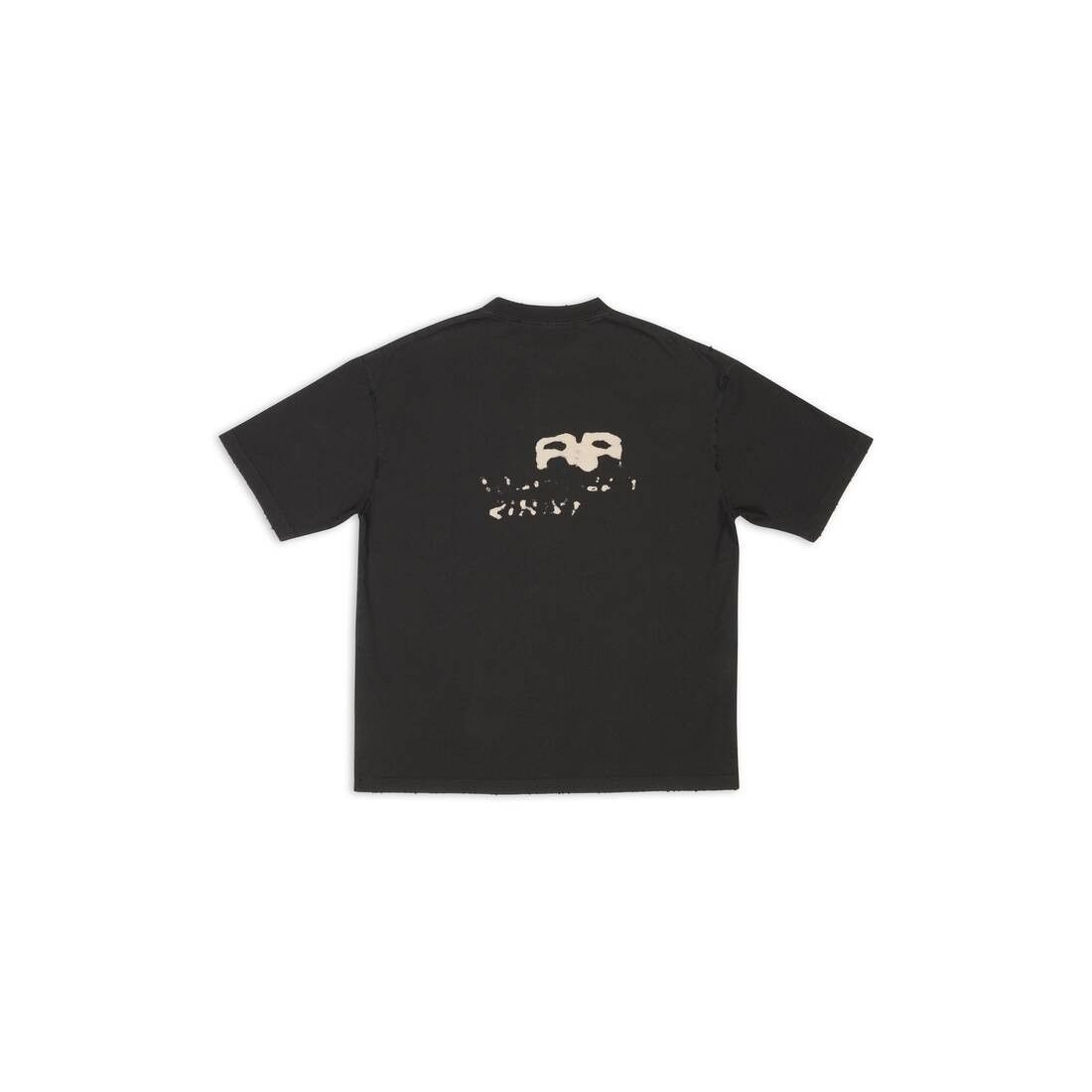 Balenciaga o1mt1gz0225 Hand-Drawn BB Icon T-Shirt Medium Fit in Black Size US L / EU 52-54 / 3 - 6 Thumbnail