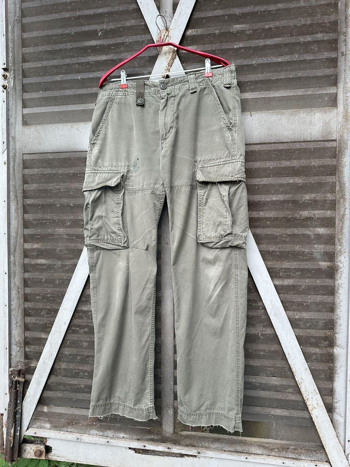 Alpha Industries 🪖Vintage THRASHED Alpha Industries Cargo Pants Size US 34 / EU 50 - 3 Thumbnail