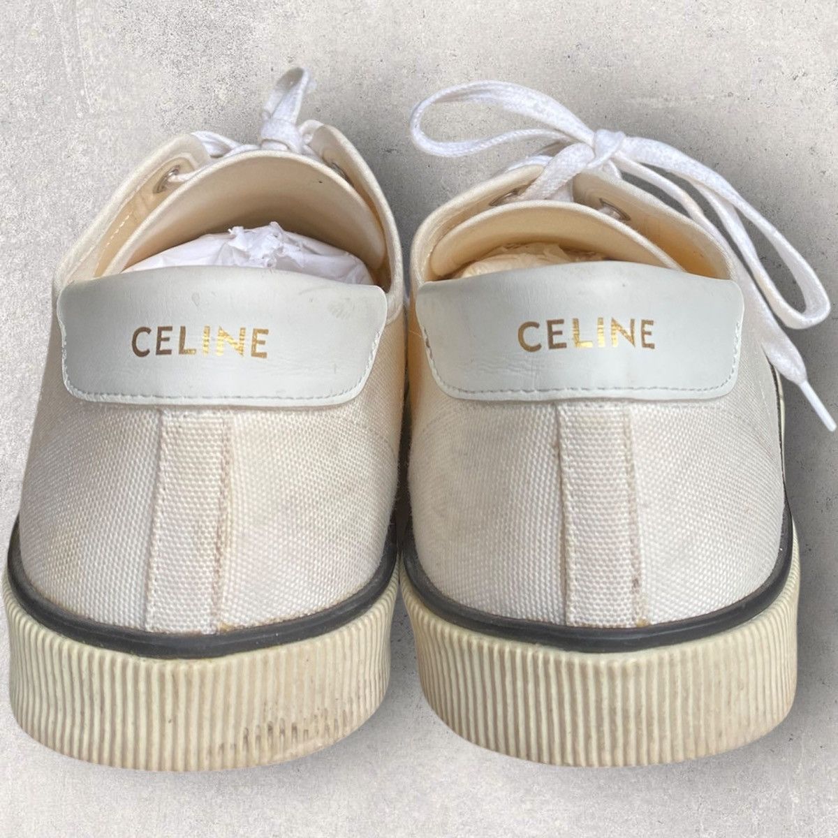Celine Celine Blank Low Top Sneakers Size US 8 / EU 41 - 3 Thumbnail