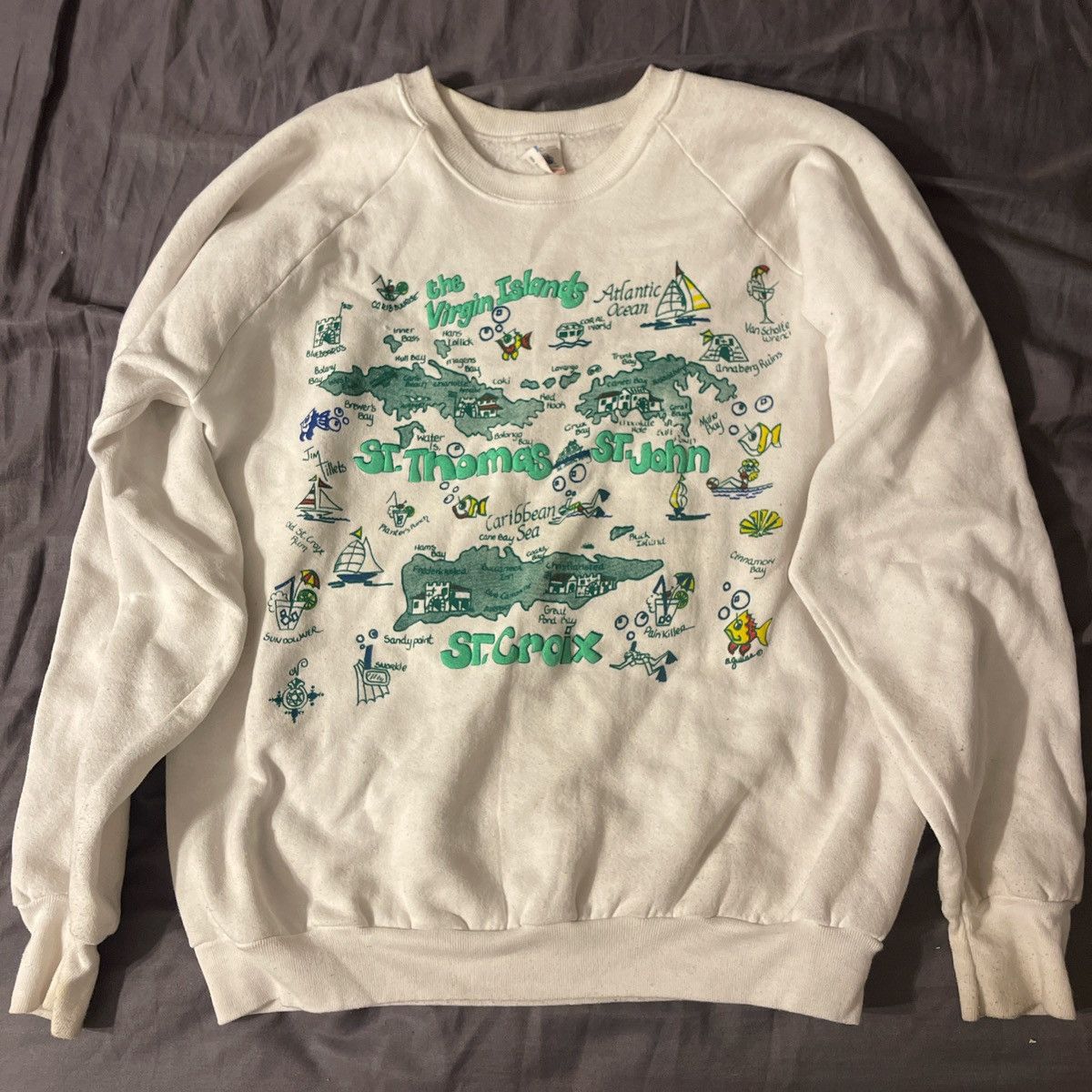 Fruit Of The Loom St. John US Virgin Islands crewneck Size US XL / EU 56 / 4 - 1 Thumbnail