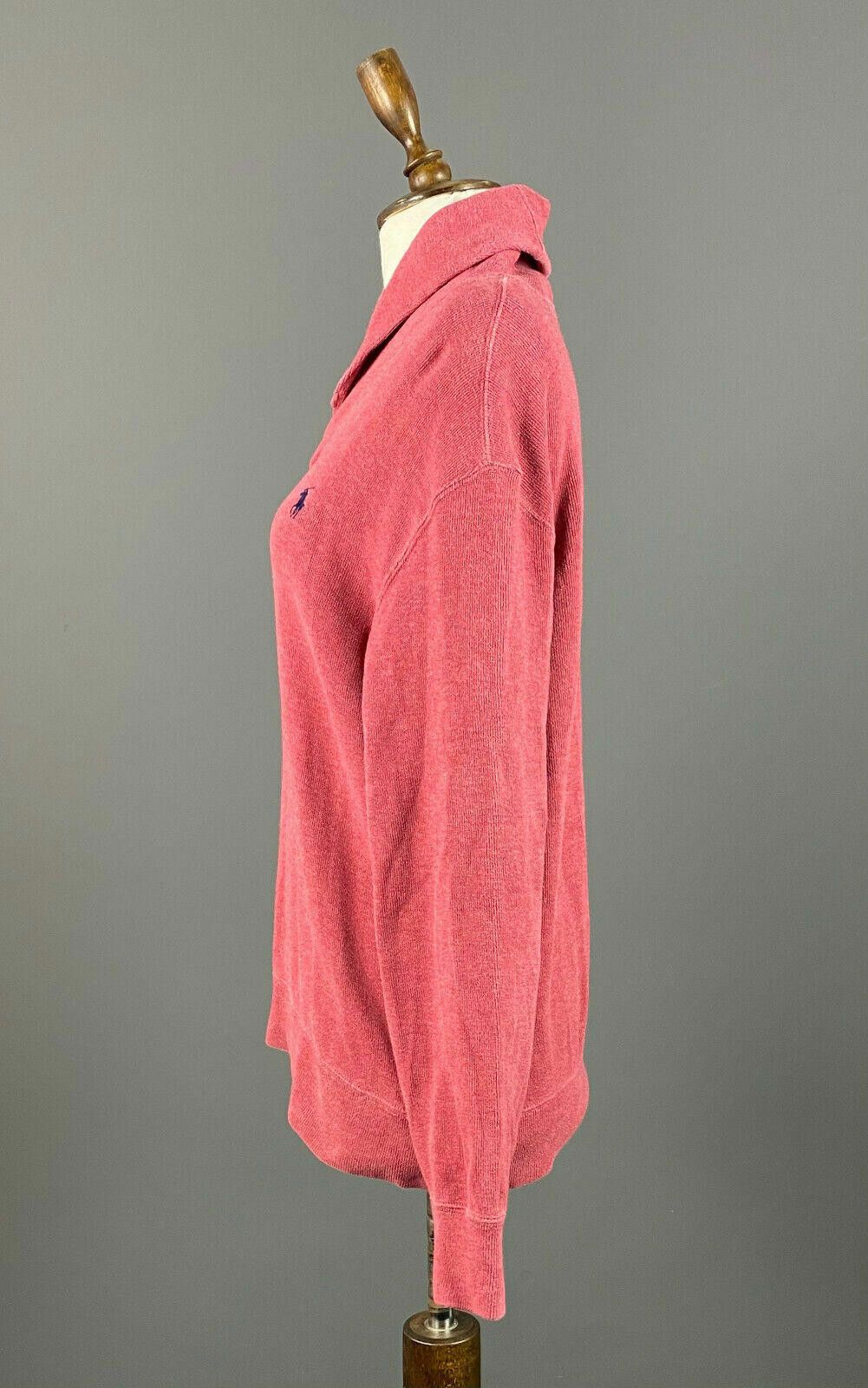 Polo Ralph Lauren Polo Ralph Lauren Red Cotton Shawl Sweatshirt Sweater Size M Size M / US 6-8 / IT 42-44 - 6 Thumbnail