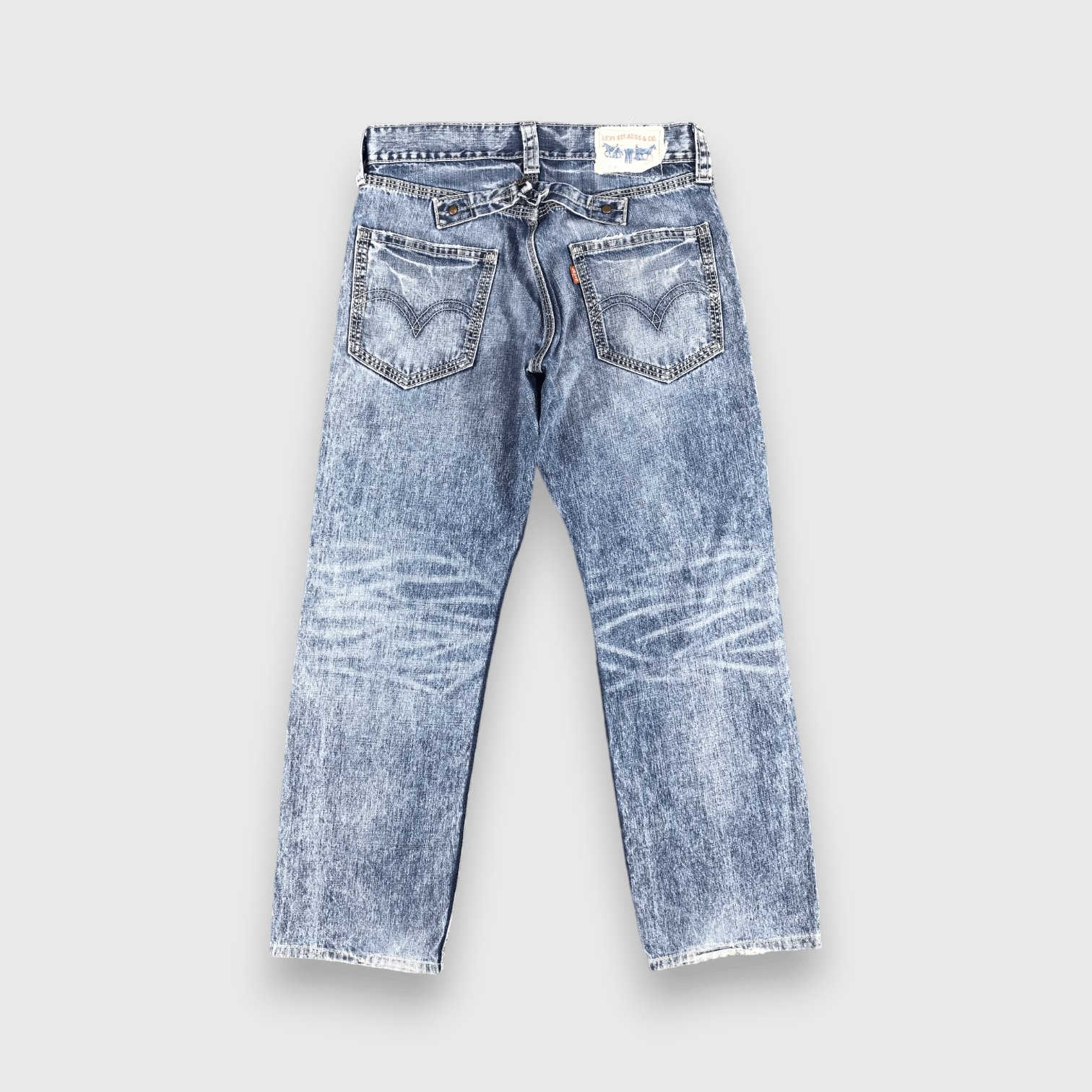 Levi's Vintage 90s Blue Wash Levis Jeans-J1802 Size US 34 / EU 50 - 2 Thumbnail