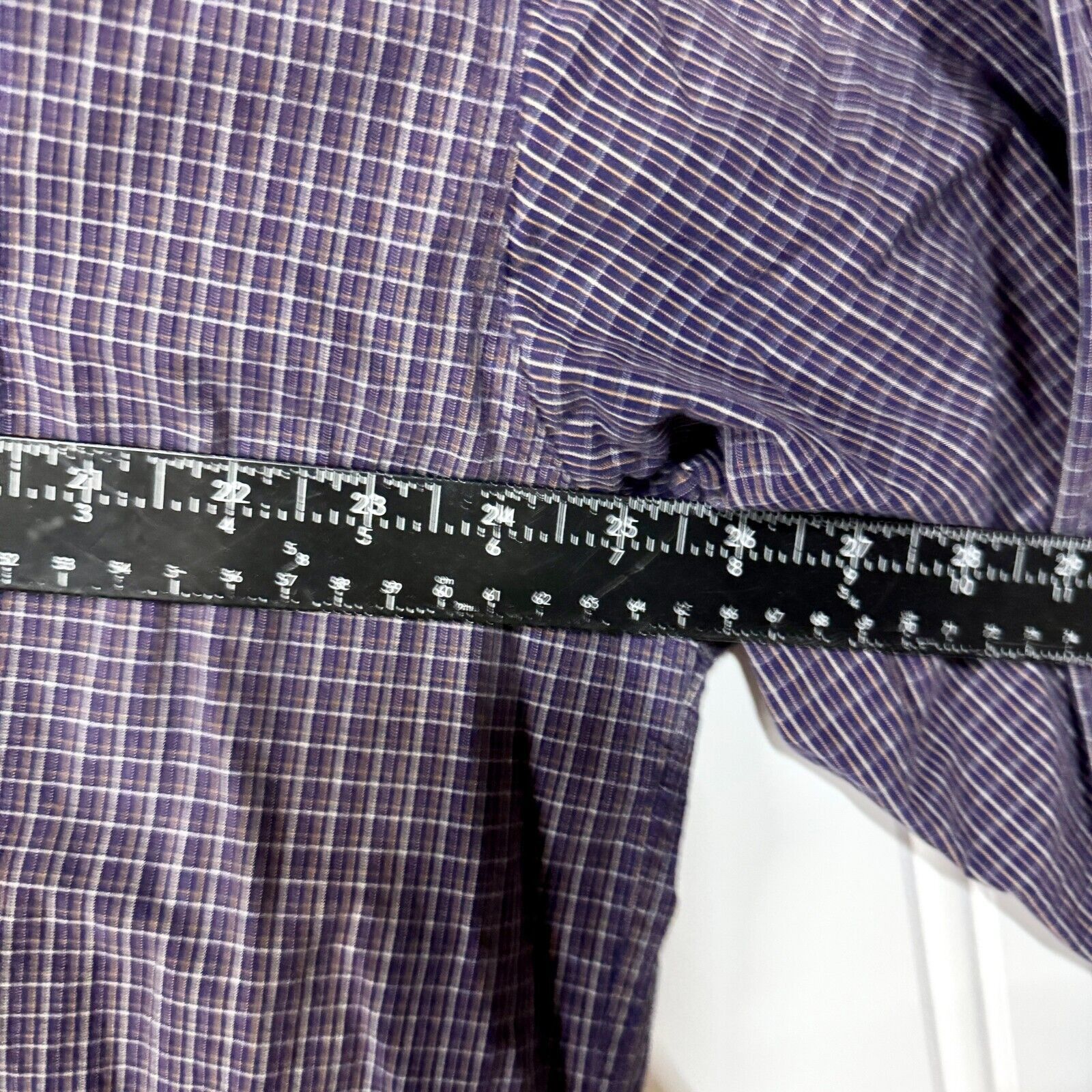 L.L. Bean L.L. Bean Button Down XL Purple Plaid Casual Cotton Stripe Size US XL / EU 56 / 4 - 4 Thumbnail