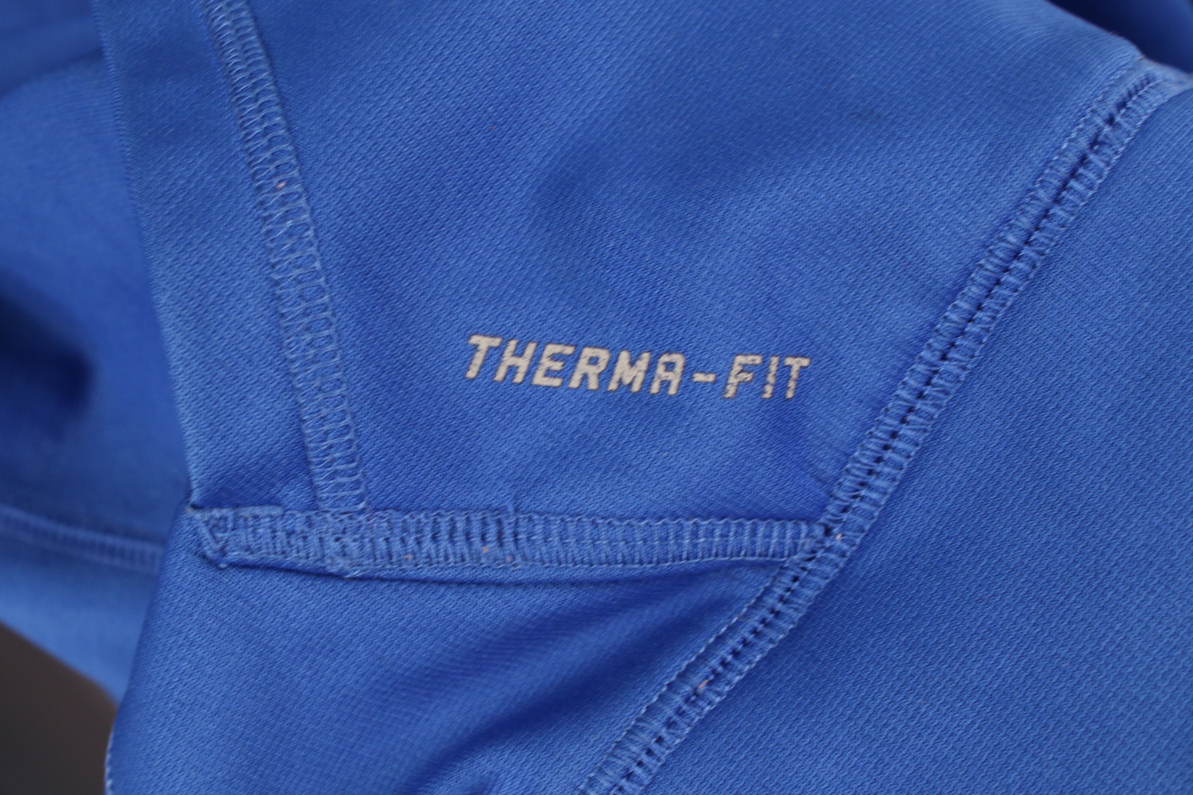 Nike × Vintage Vintage Y2K Nike Therma Fit Monochrome Full Zip Hoodie Blue Size US L / EU 52-54 / 3 - 9 Thumbnail