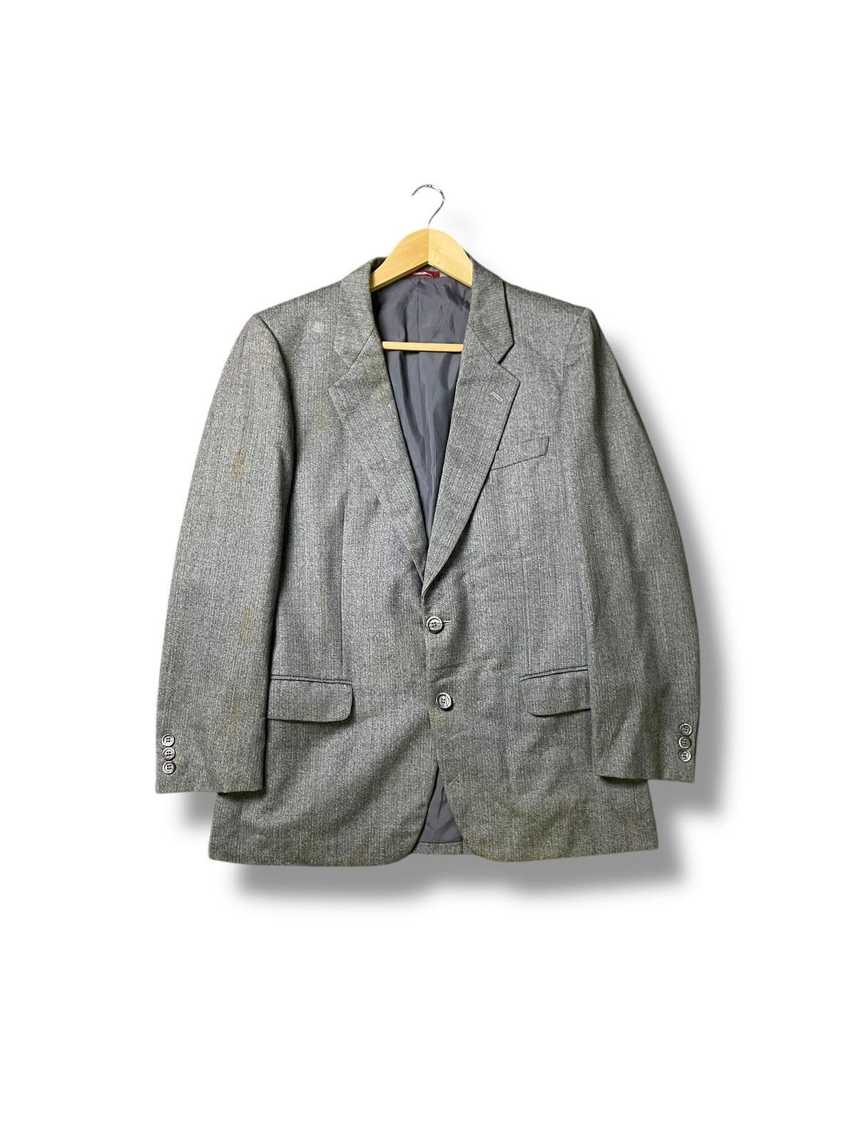 Japanese Brand × Vintage Durban Silk Wool Blazer (48) Size US S / EU 44-46 / 1 - 1 Thumbnail