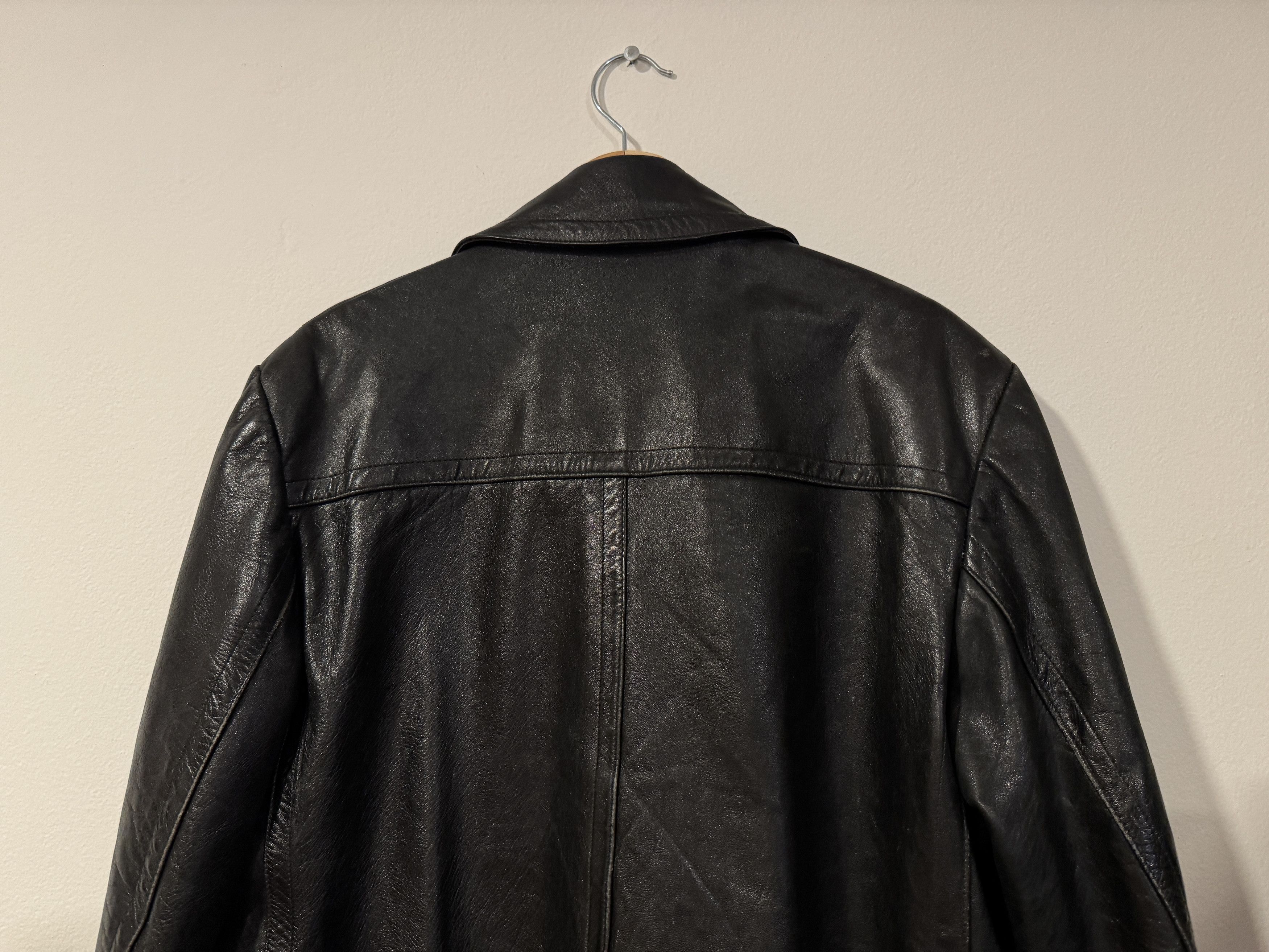 Vintage Leather trench coat vintage archive 80s tailored L Size US L / EU 52-54 / 3 - 5 Thumbnail