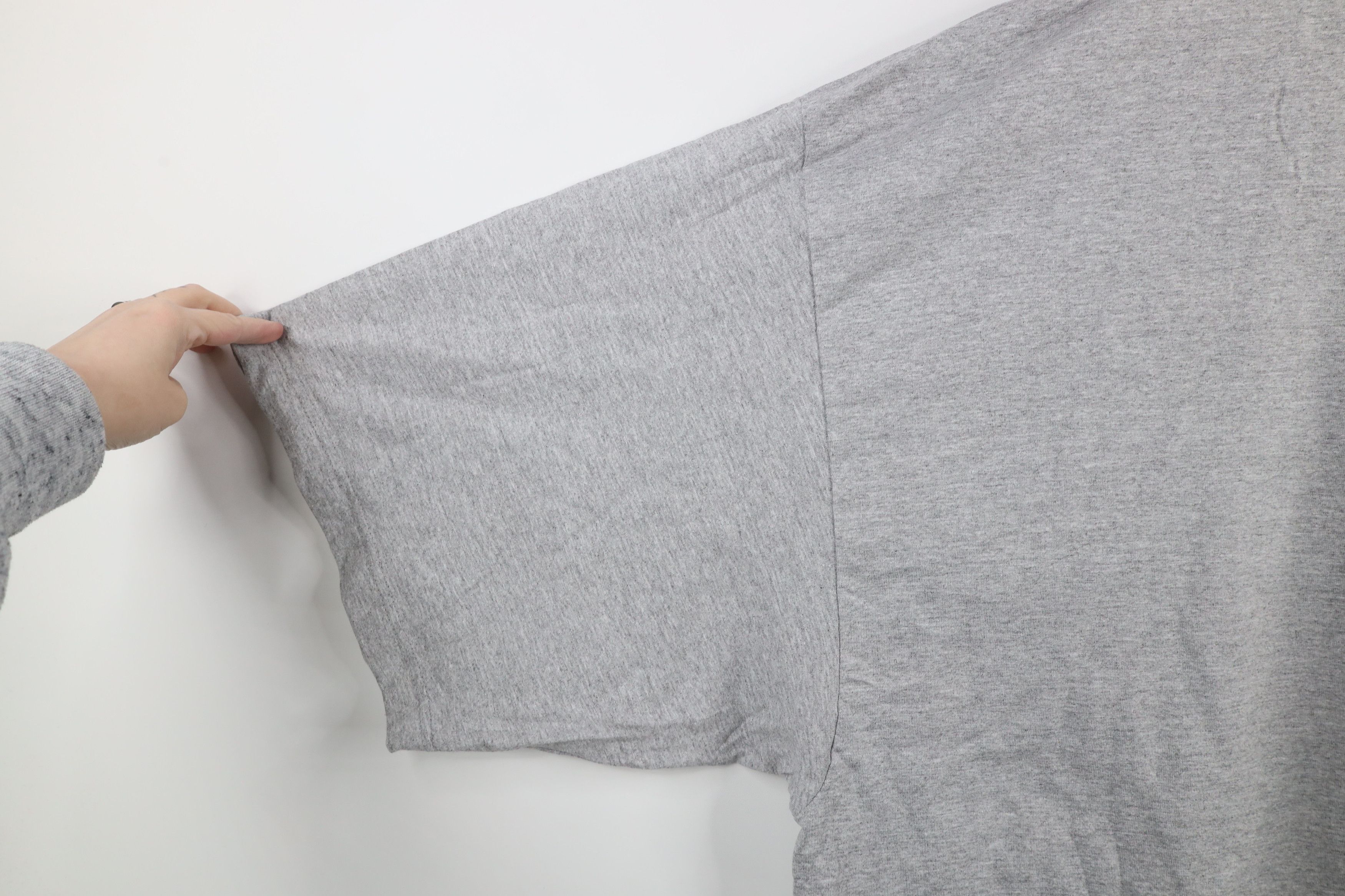 Vintage Vintage 90s Streetwear Short Sleeve T-Shirt Heather Gray Size US XXL / EU 58 / 5 - 4 Thumbnail