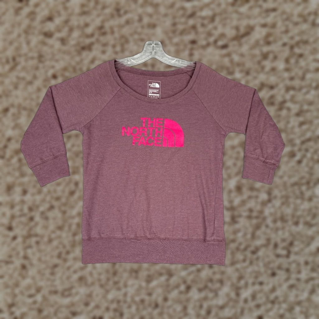 The North Face The North Face Shirt Women S Purple 3/4 Sleeve Cotton Polyester Blend Size S / US 4 / IT 40 - 1 Thumbnail