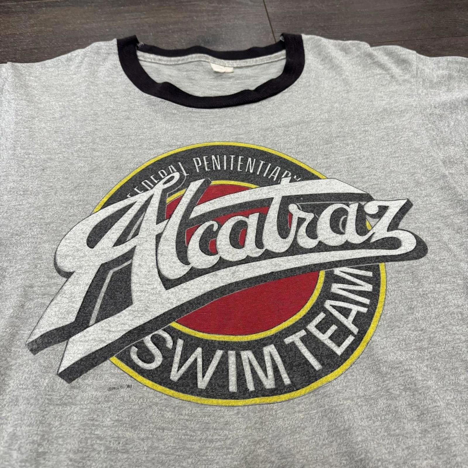 Other Vintage Alcatraz swimming team ringer t shirt 80s M Size US M / EU 48-50 / 2 - 2 Thumbnail